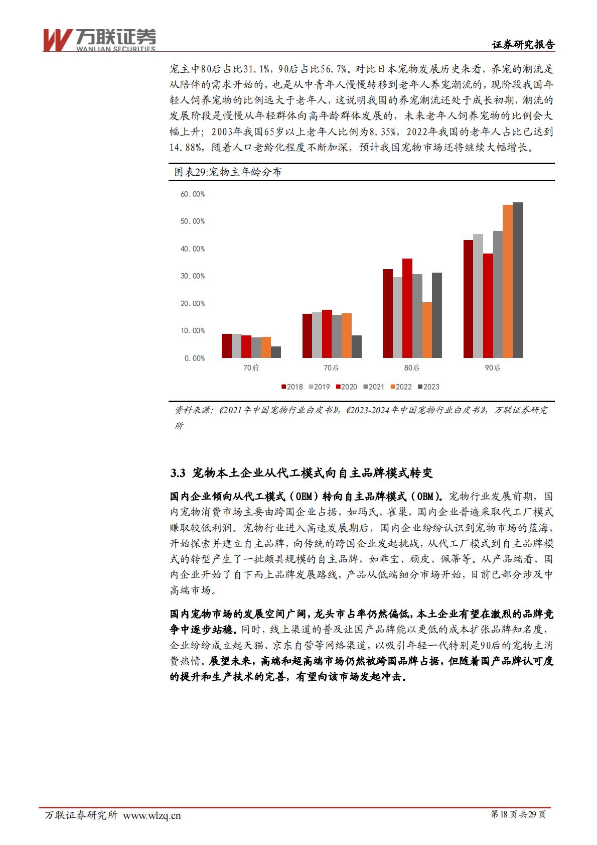 宠物行业深度报告系列一：宠物行业空间广阔，自主品牌大有可为-20240628-万联证券-29页.pdf