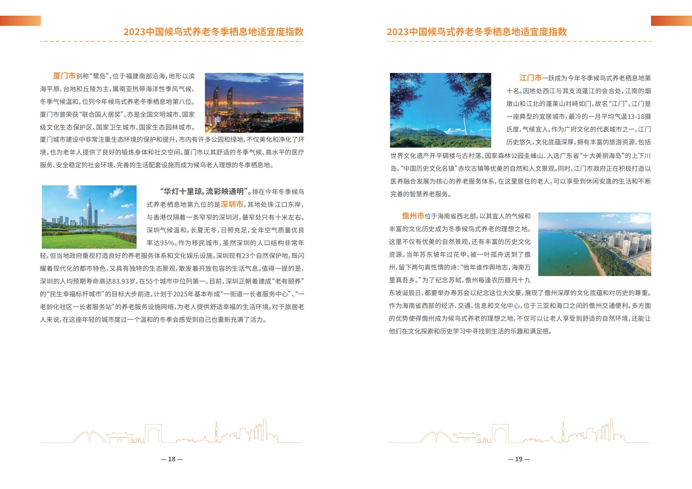 上海交通大学：2023中国候鸟式养老冬季栖息地适宜度指数-养老产业-14页-.PDF