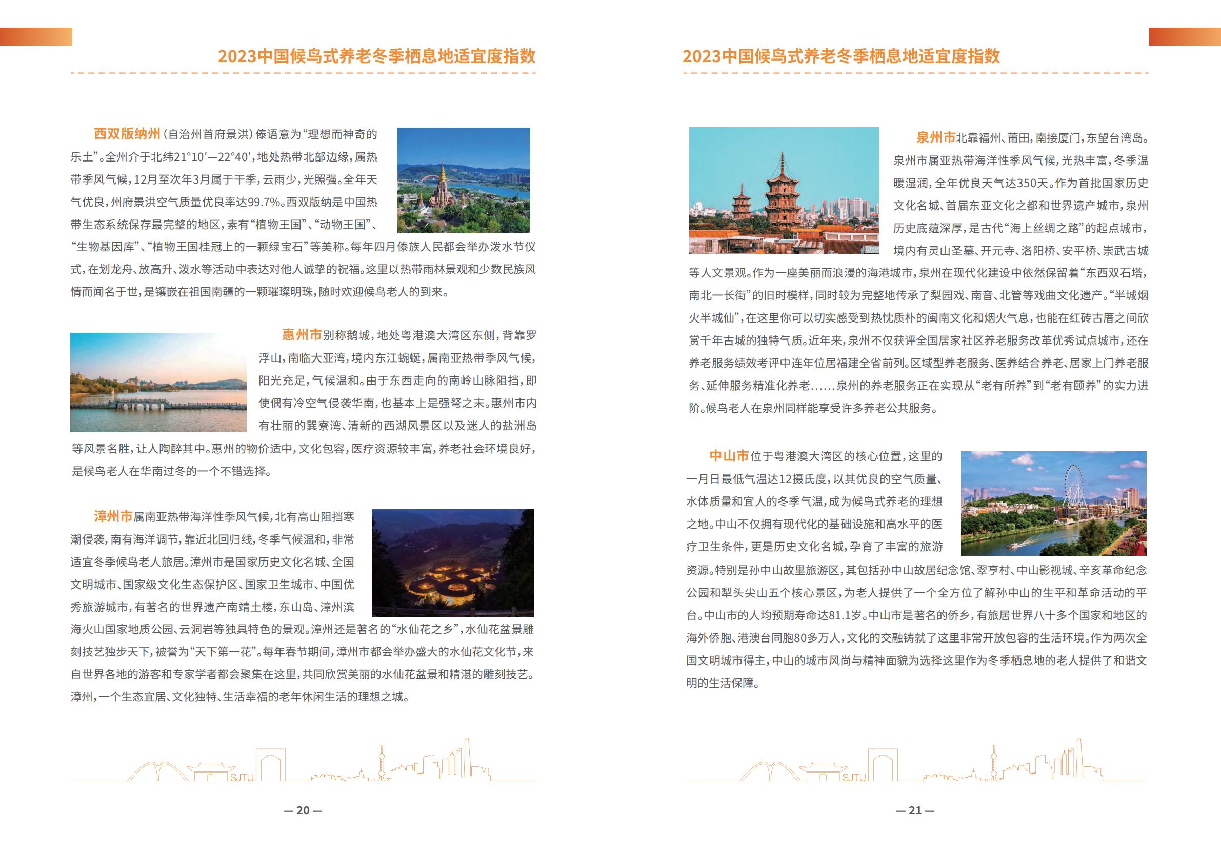 上海交通大学：2023中国候鸟式养老冬季栖息地适宜度指数-养老产业-14页-.PDF
