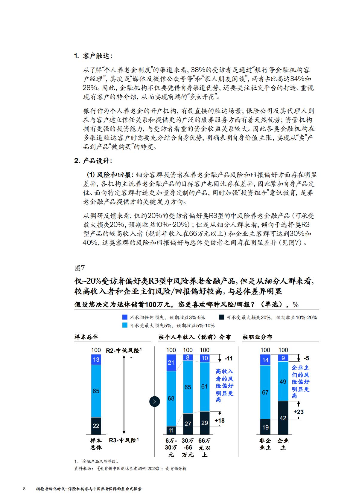 2023中国养老金调研报告：拥抱老龄化时代：保险机构参与中国养老保障的整合式探索-麦肯锡-202308-30页.pdf