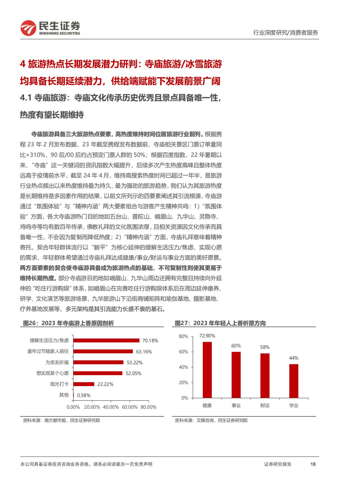 旅游行业专题研究系列之年轻化趋势观察：把握年轻化趋势，探寻旅游热点长期维系脉络-20240430-民生证券-26页.pdf