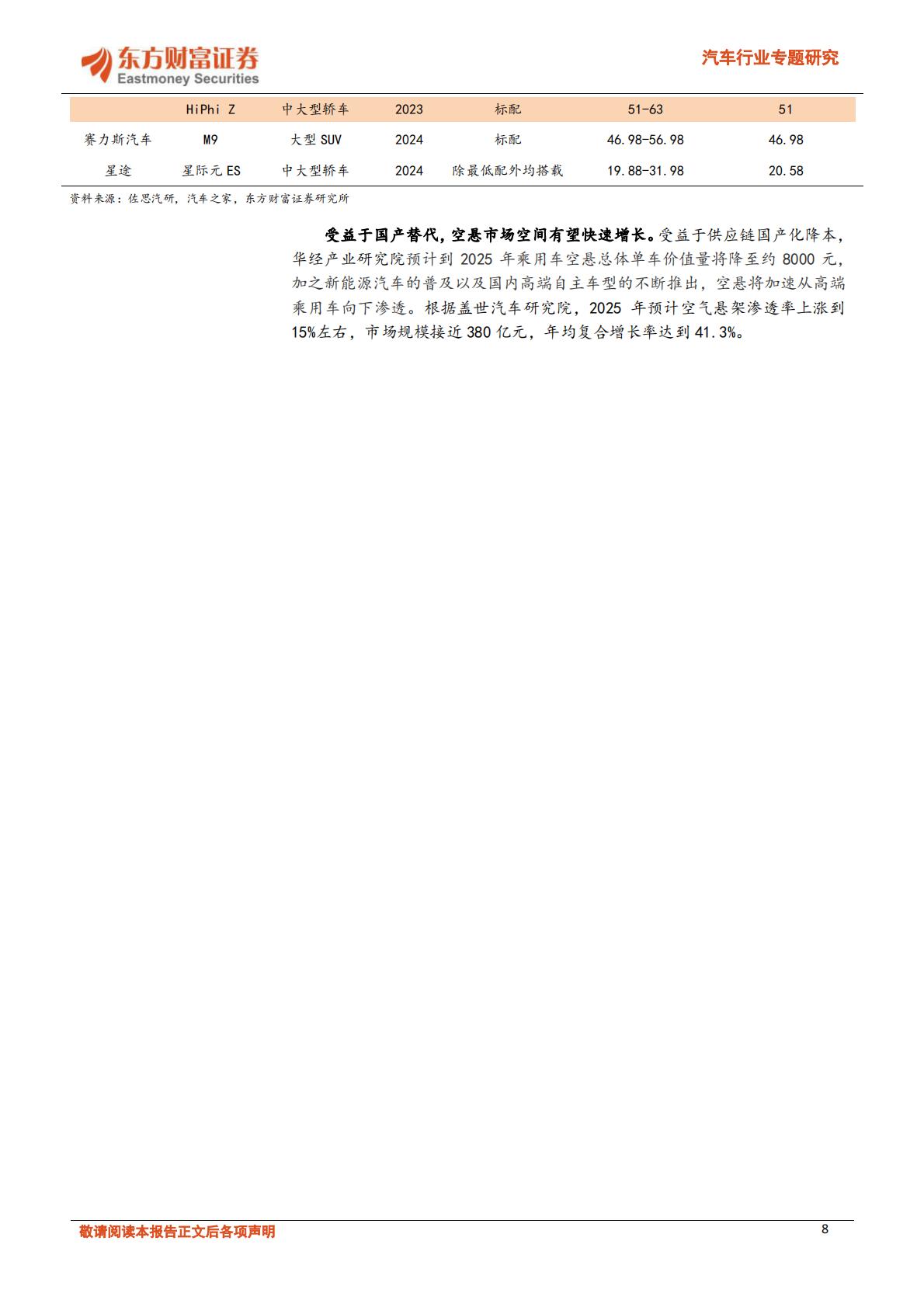 【汽车】汽车行业专题研究：空气悬架不断向下渗透，自主供应商纷纷崛起-20240320-东方财富证券-24页.pdf