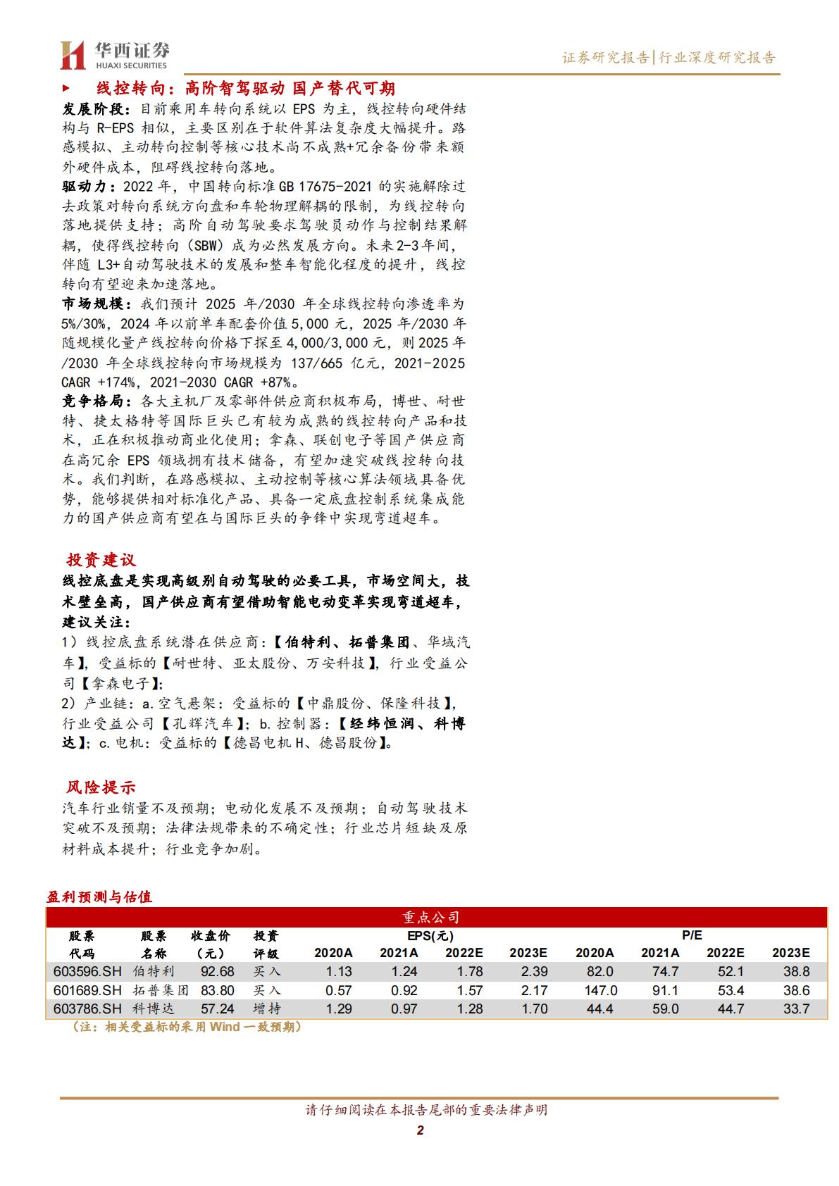 【汽车】汽车行业琰究智能汽车系列八：线控底盘，智驾驱动，自主崛起-20220827-华西证券-76页.pdf
