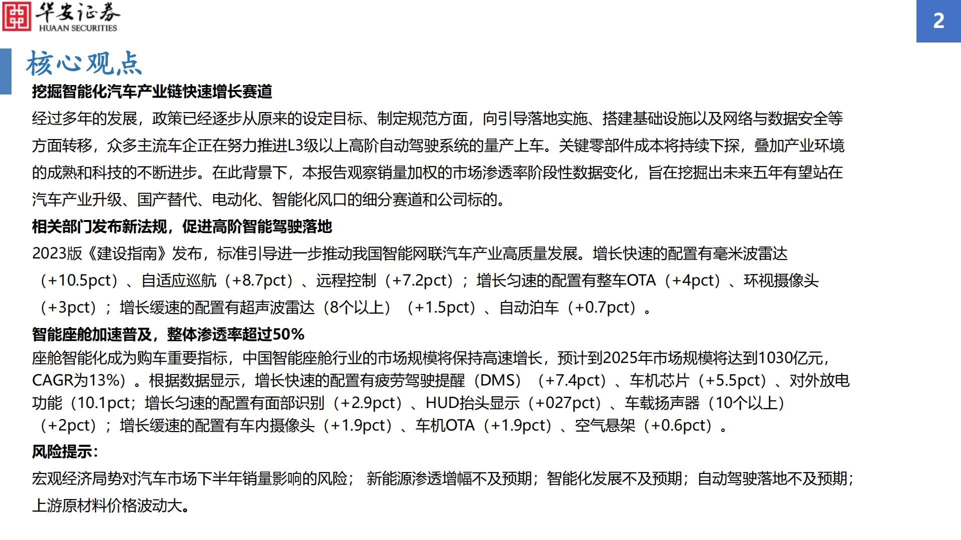 【华安汽车·行业专题】汽车智能化配置渗透率追踪2023H1：智能化渗透率增幅显著，毫米波雷达搭载率增速亮眼H3_AP202309051597493126_1.pdf