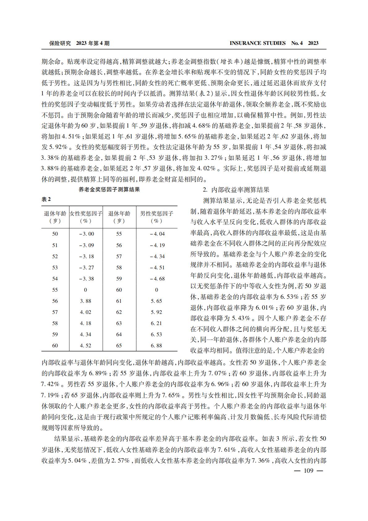 养老产业-弹性退休、激励约束与社会养老保险内部收益率.pdf