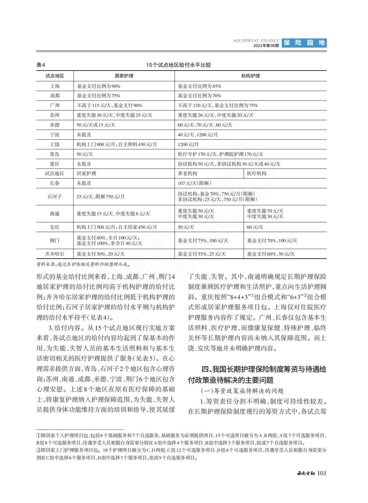 我国长期护理保险制度筹资与...国15个试点城市的对比分析_李长远.pdf
