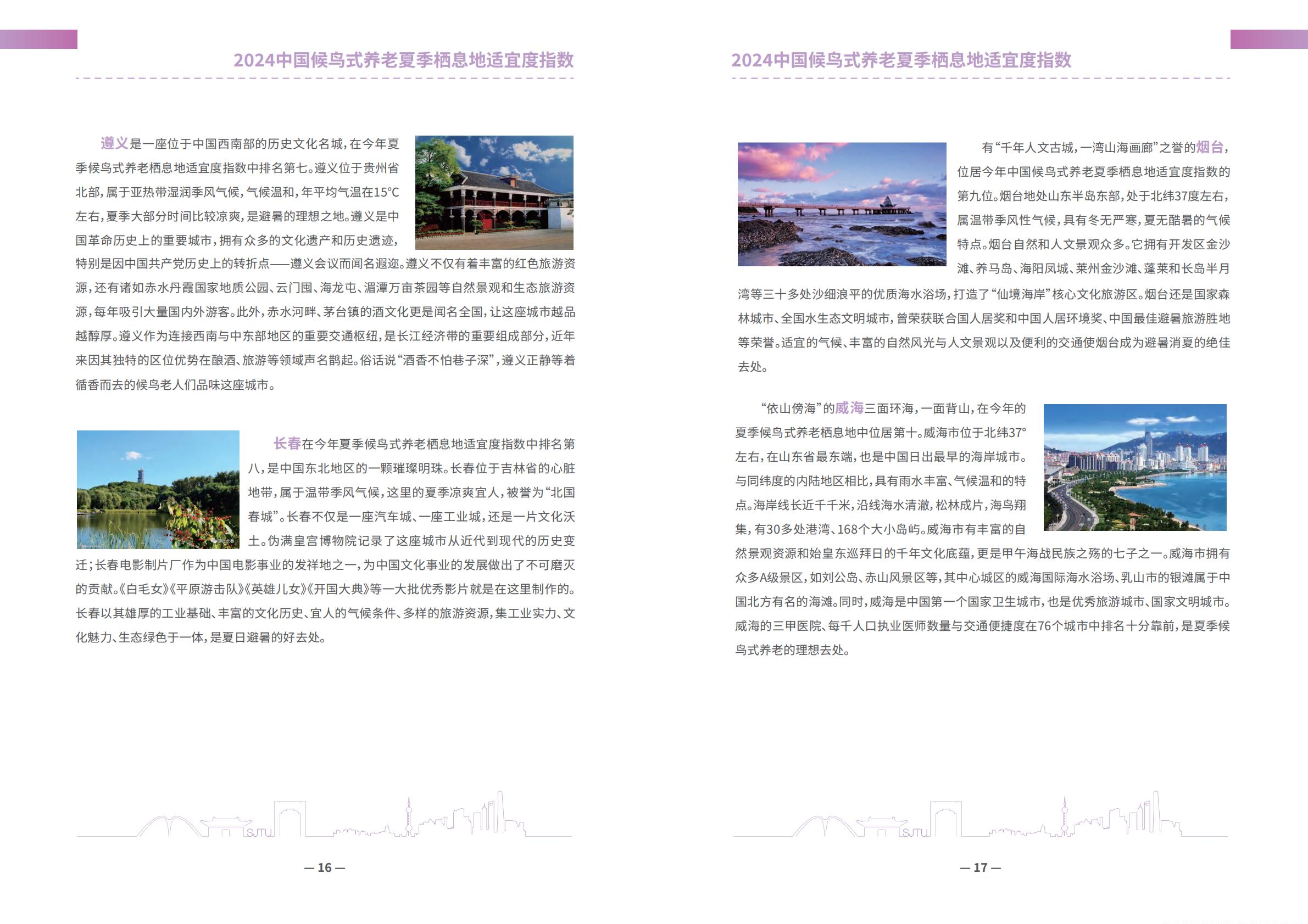 上海交通大学2024中国候鸟式养老夏季栖息地适宜度指数报告13页.pdf