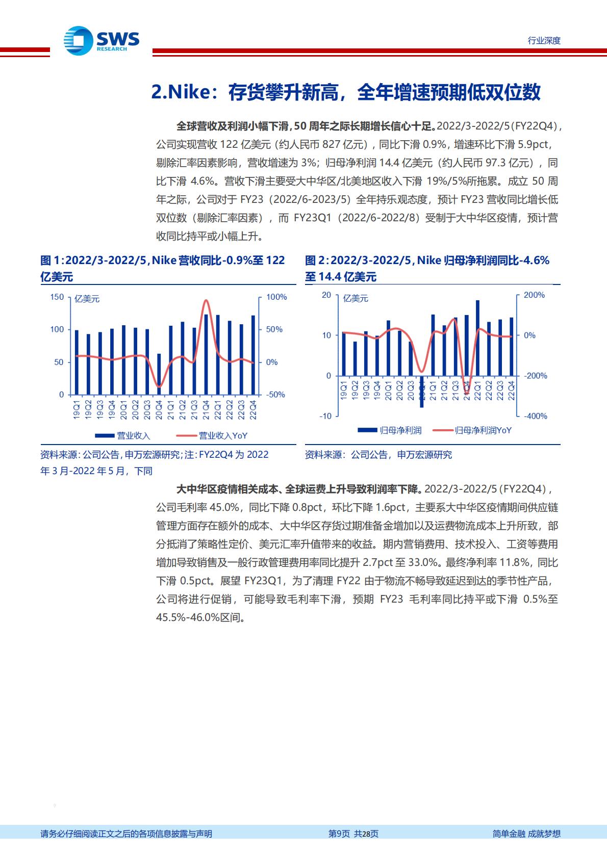 纺织服饰行业全球体育用品龙头2022年二季度跟踪深度报告：全球需求强弱分化，龙头表现好坏互现-20220830-申万宏源-28页.pdf