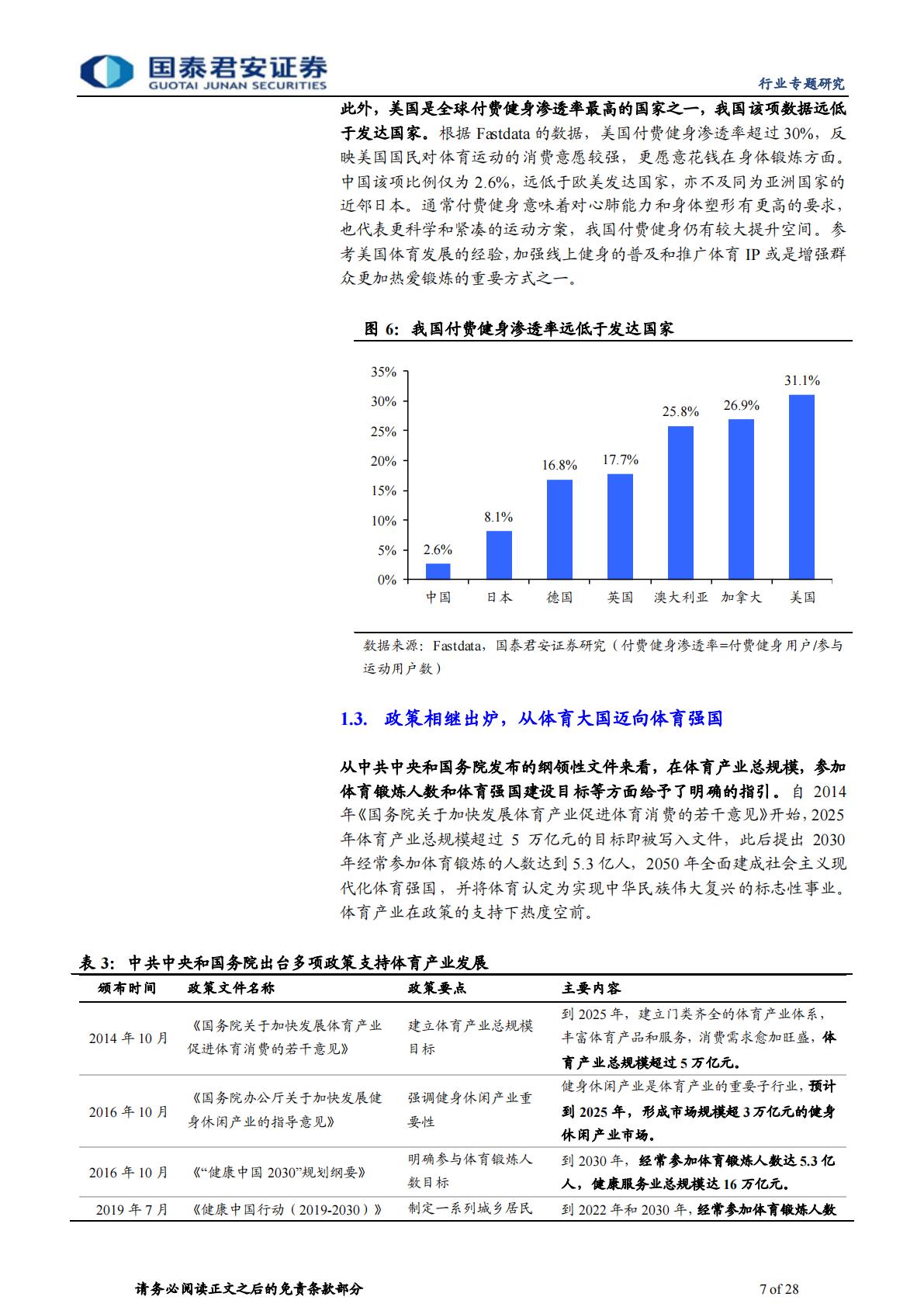 体育行业专题研究之一：政策加持技术迭代，向体育强国奋进-国泰君安-20220224-28页.pdf