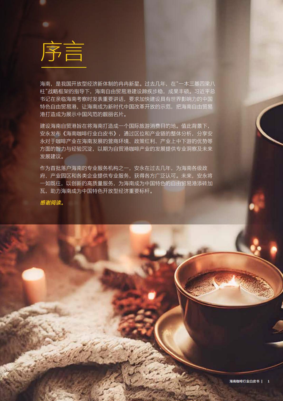 机遇2023海南咖啡行业白皮书 海南咖啡产业发展及国际新型专业市场建设指南.pdf