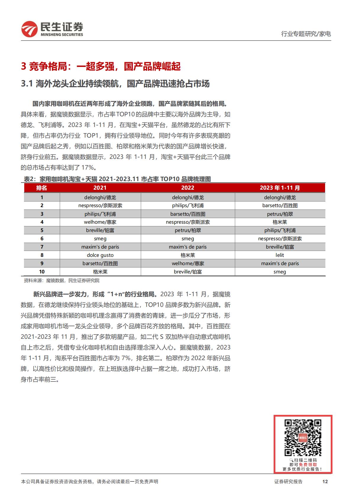 家用咖啡机专题报告：潜力赛道，顺应咖啡消费新趋势H3_AP202312291615475018_1.pdf