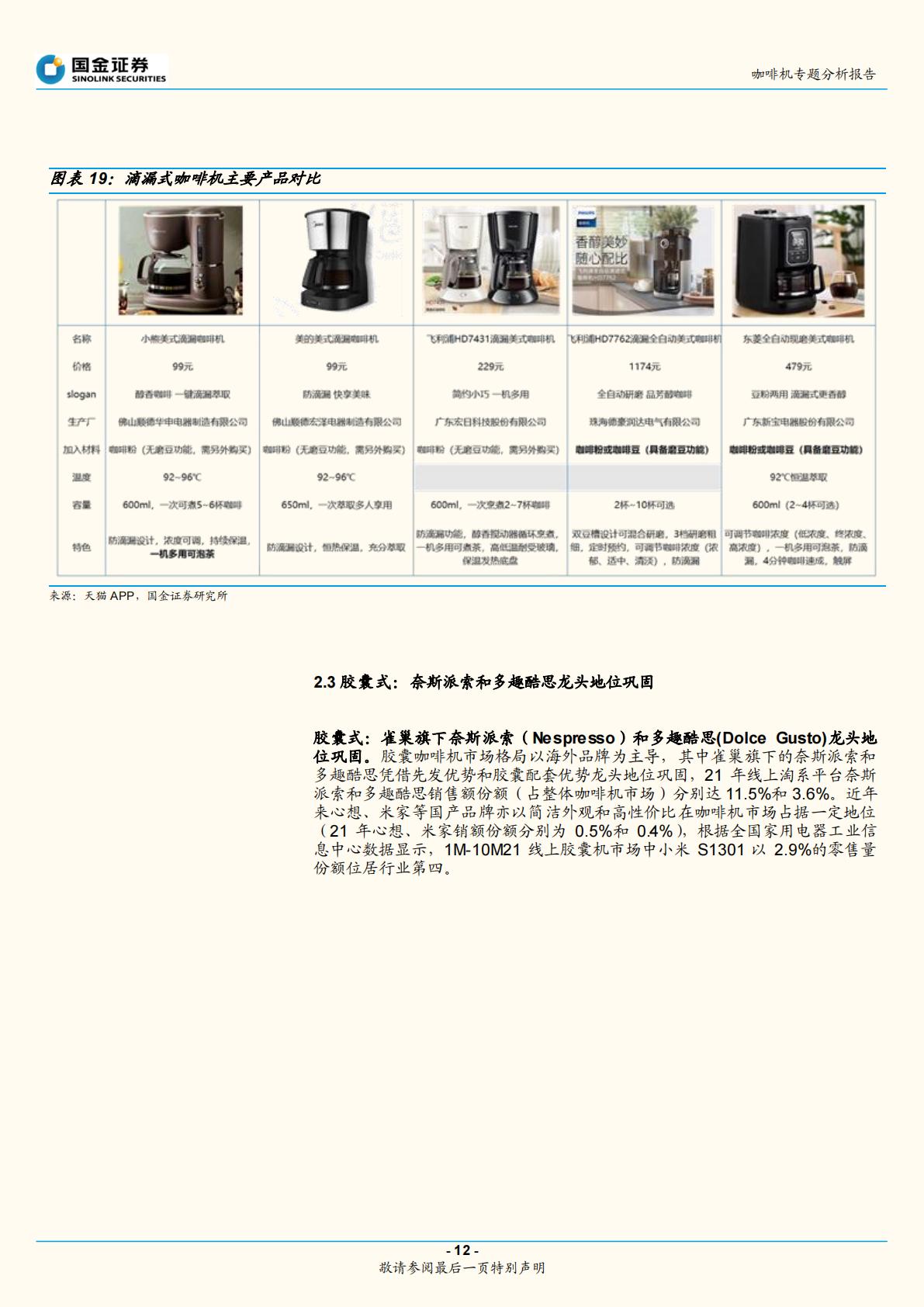 咖啡机分析报告：咖啡机开启精致生活，国产品牌创新突围-202204.pdf