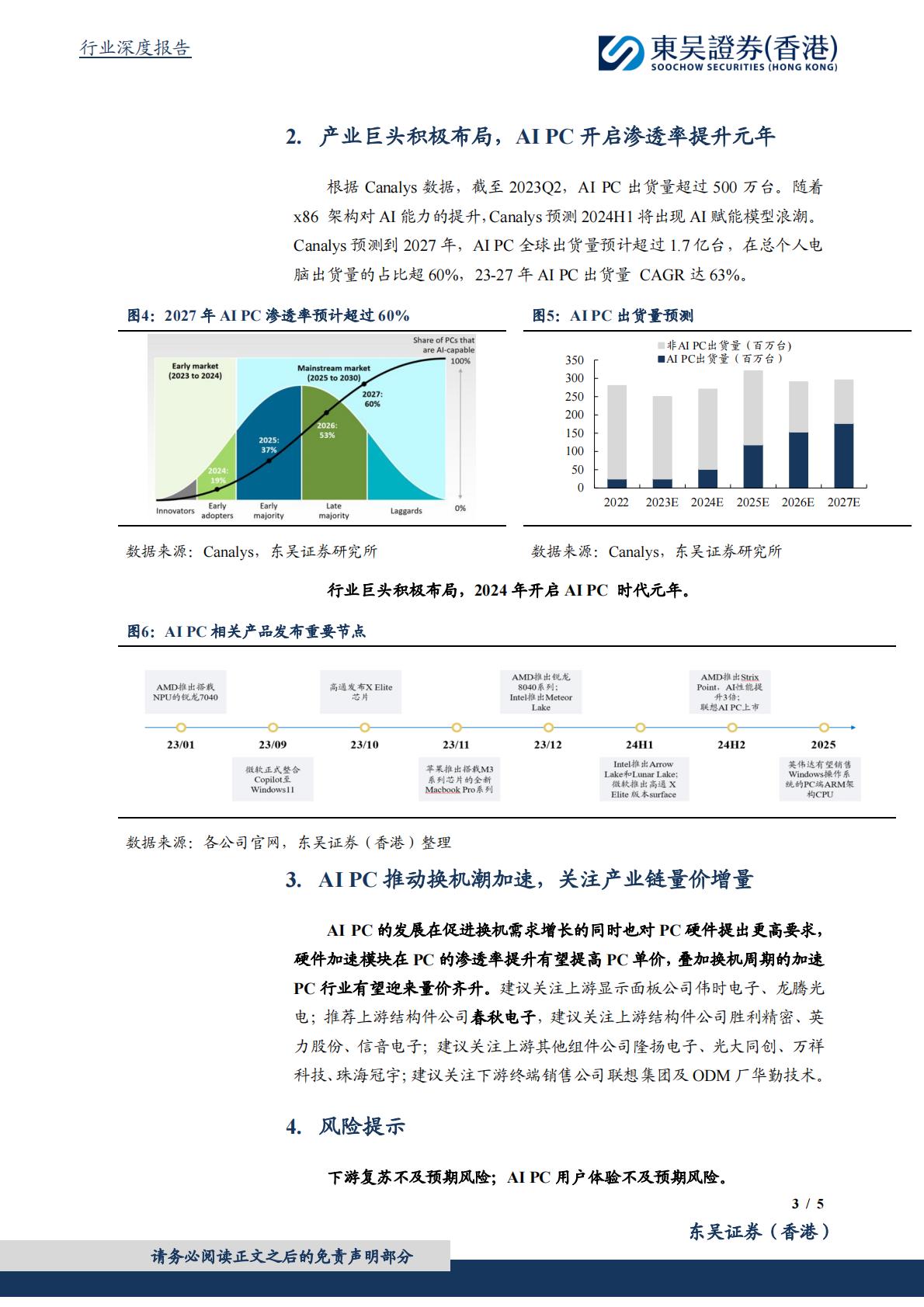 东吴证券国际经纪：电子行业深度报告-AI PC元年开启-换机潮推动产业链景气度提升.pdf
