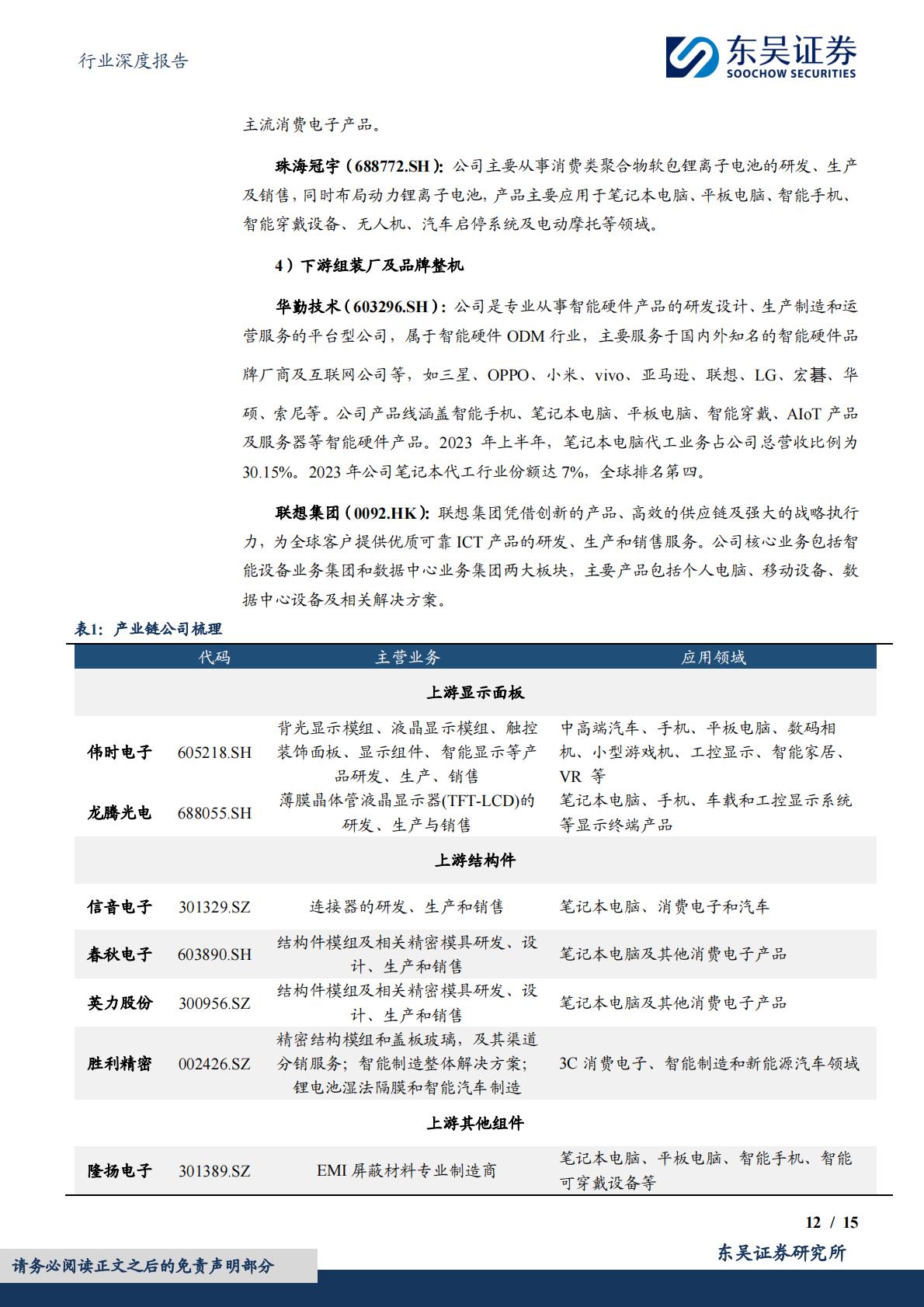 东吴证券：电子行业深度报告-AI PC元年开启-换机潮推动产业链景气度提升.pdf