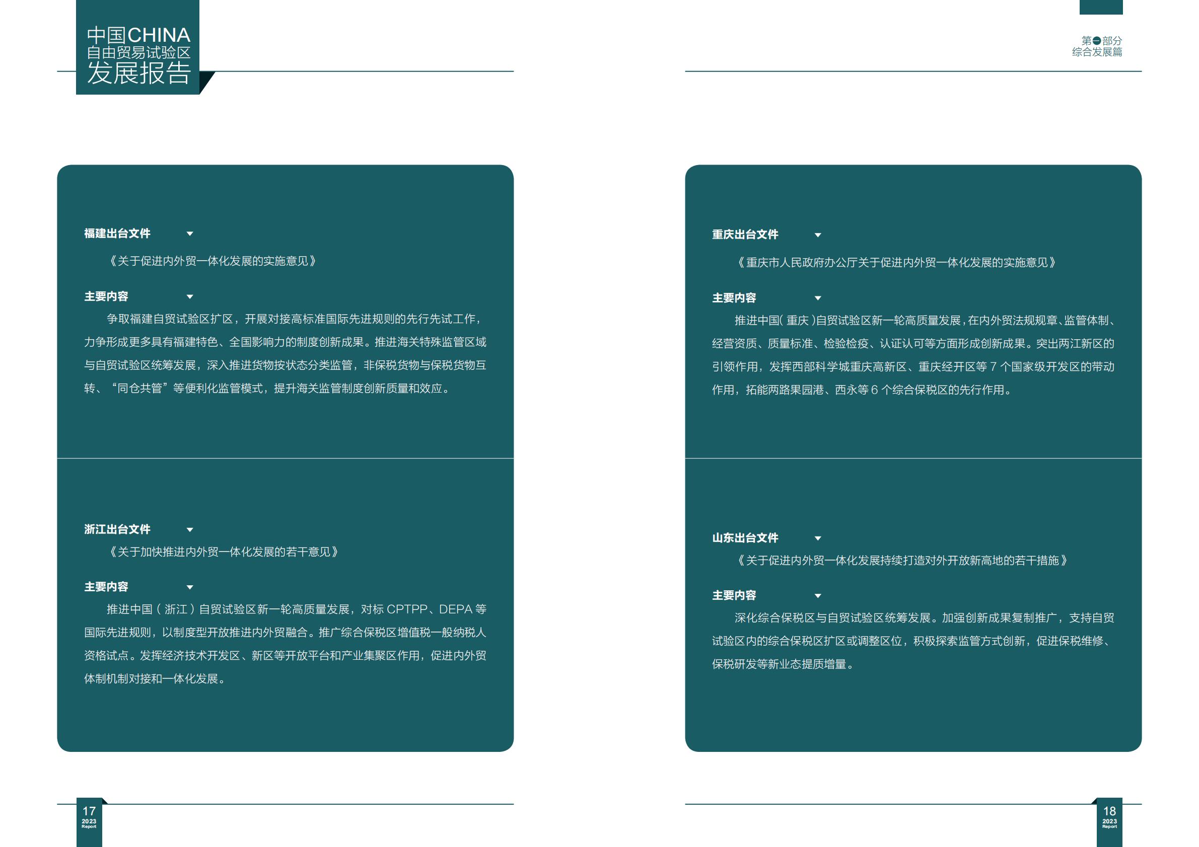 商务部研究院发布《中国自由贸易试验区发展报告（2023）》.pdf