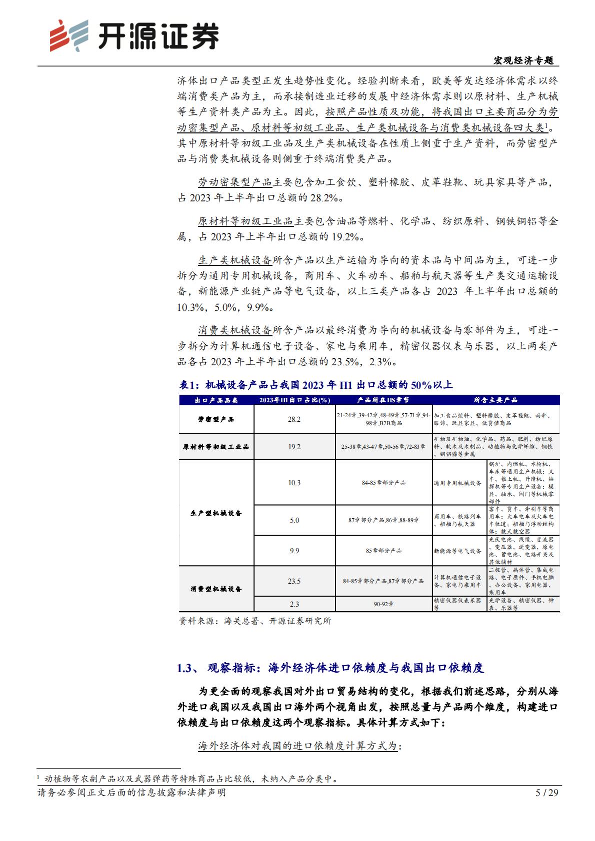 外贸格局演变系列报告之一：进出口依赖度视角下的出口动能研究H3_AP202310181602000229_1.pdf