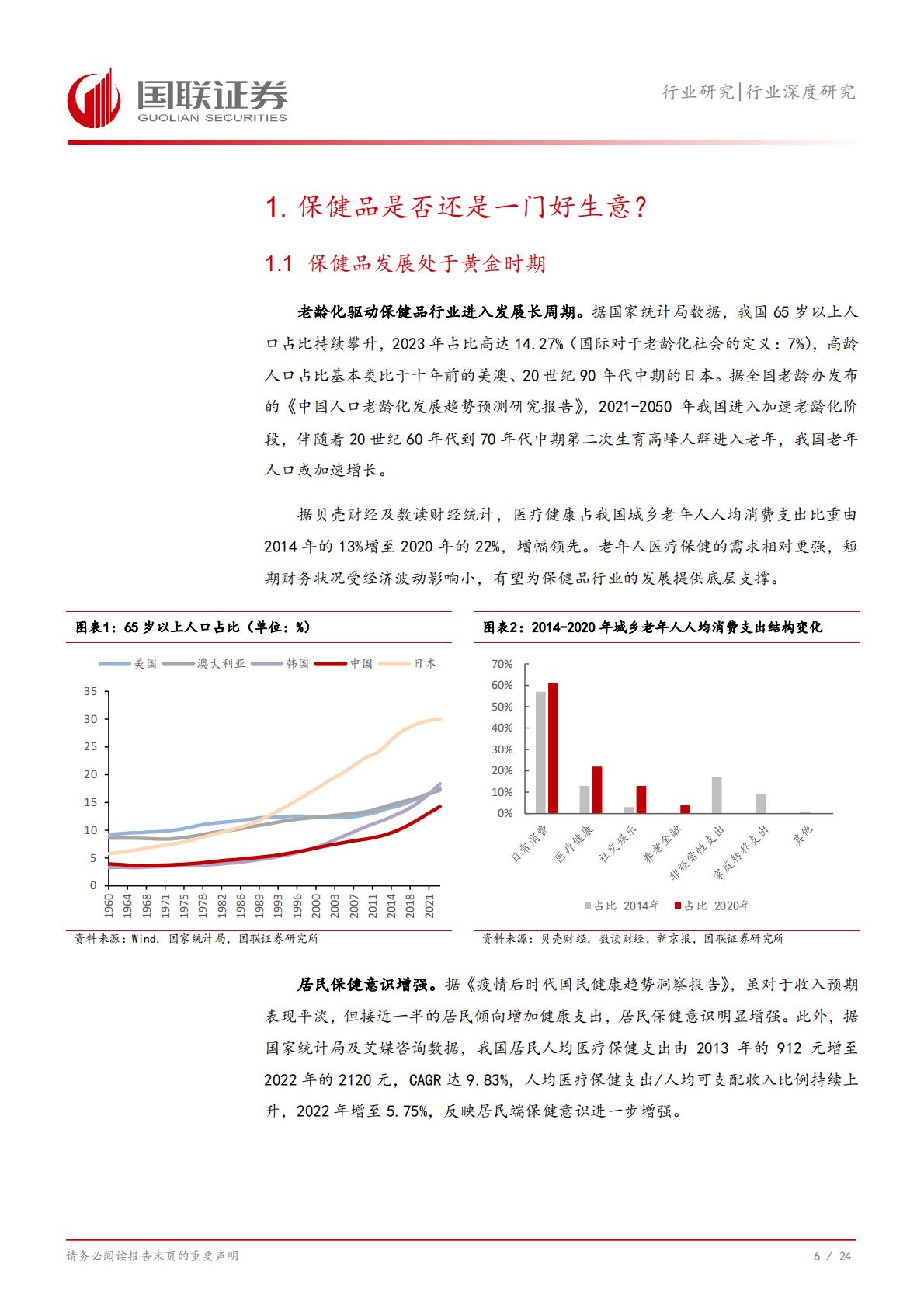 国联证券-保健品四问四答：保健品是否还是一门好生意？.pdf