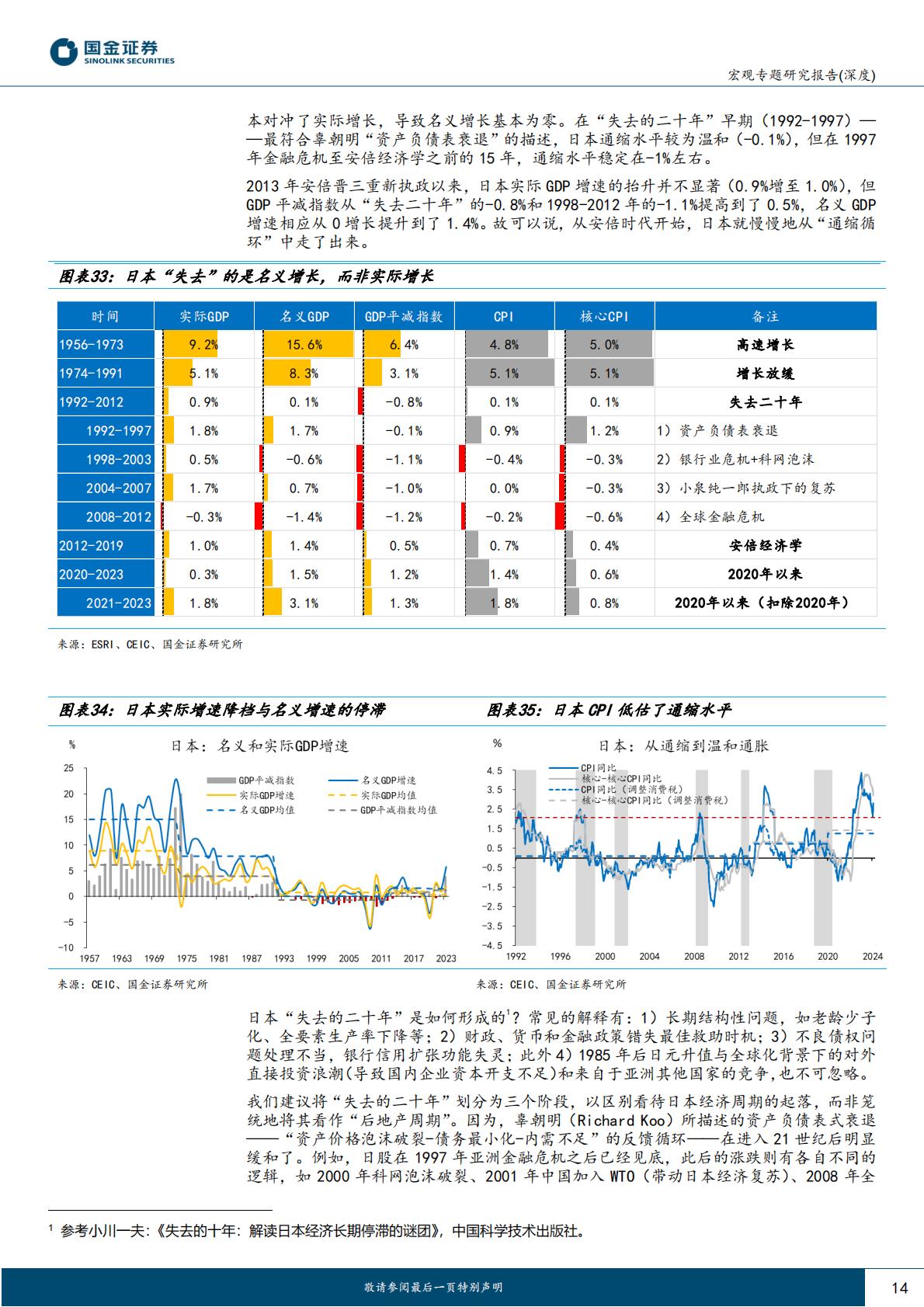 国金证券-“读懂日本”系列之一：日本经济：逃逸第四个“失去的十年”.pdf