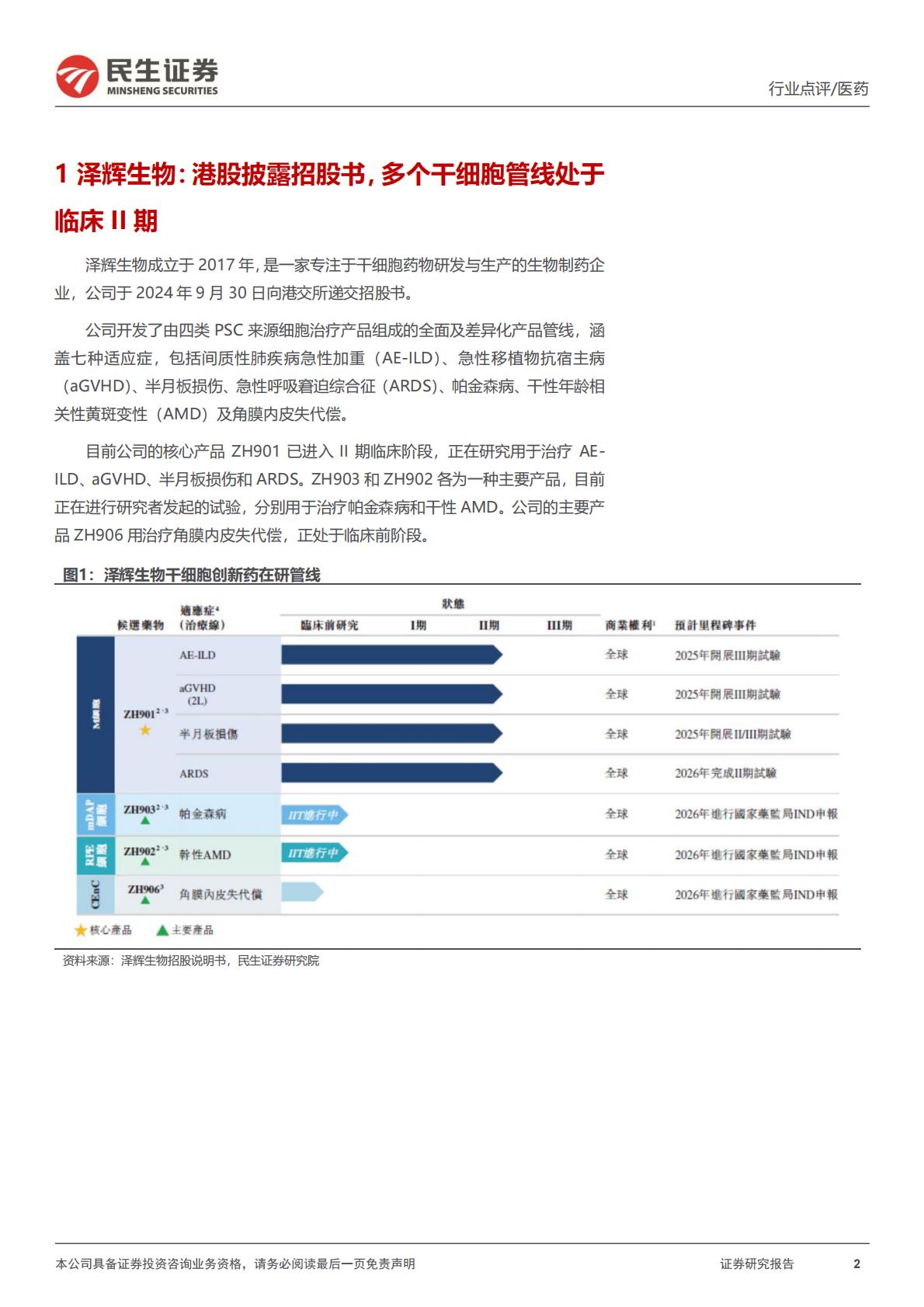 医药行业点评：干细胞创新药快速推进，行业投融资活跃-民生证券.pdf