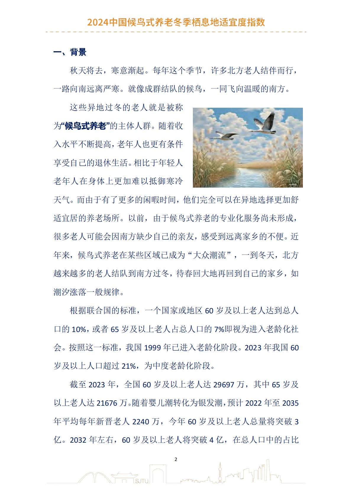 2024中国候鸟式养老冬季栖息地适宜度指数报告-上海交通大学.pdf