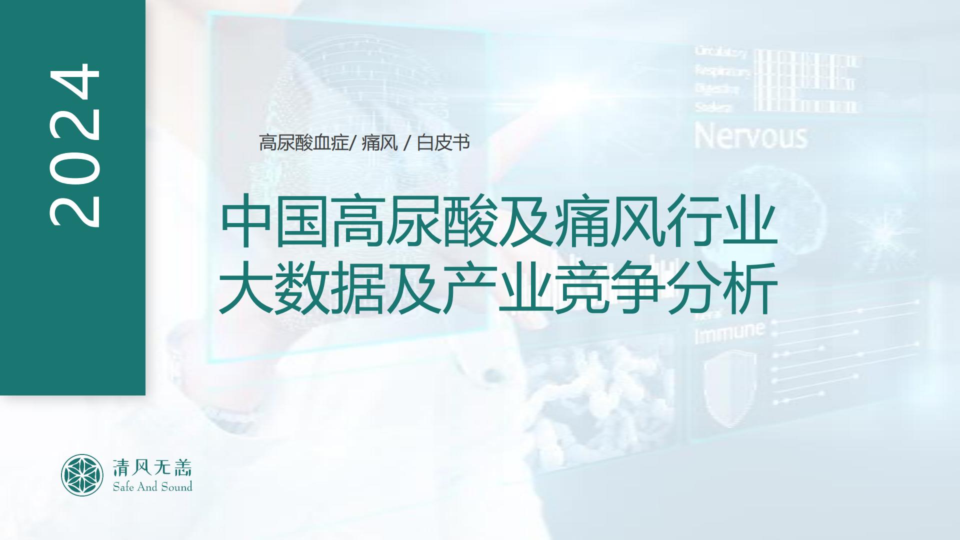 2024中国高尿酸及痛风行业大数据及产业竞争分析.pdf