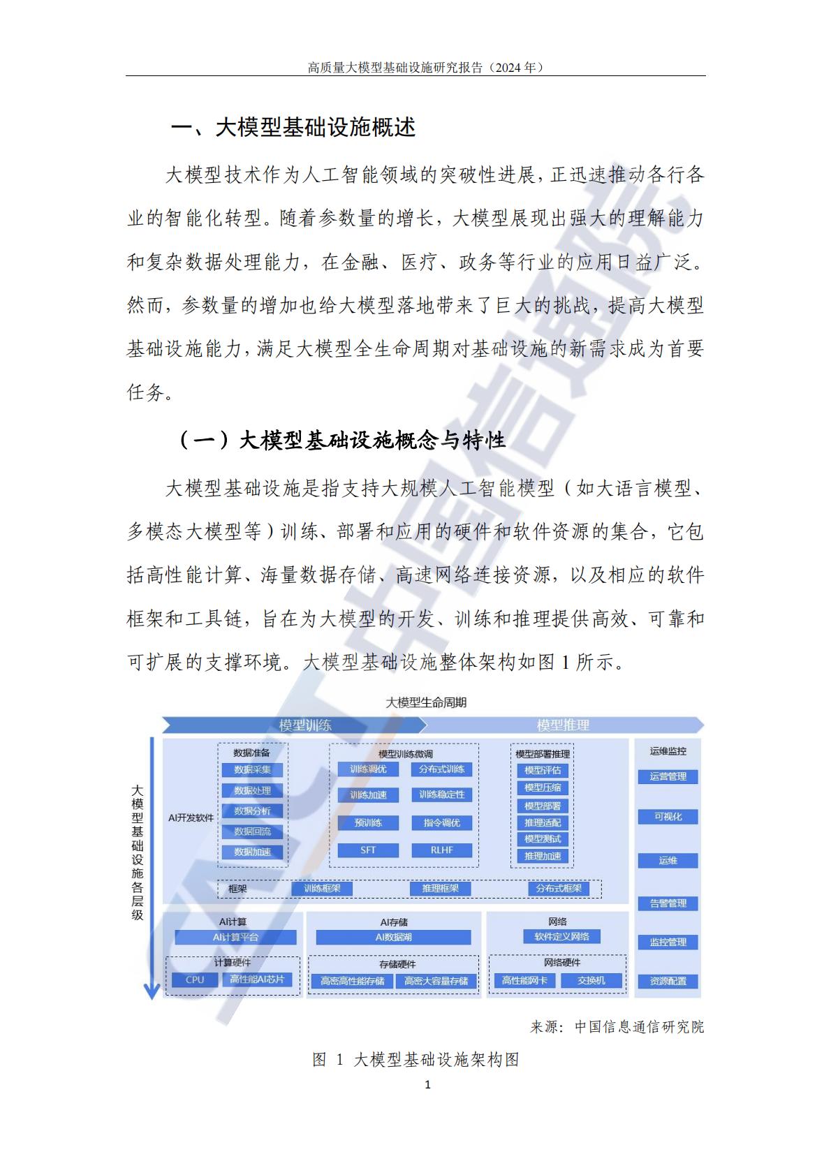 高质量大模型基础设施研究报告（2024年）-中国信通院.pdf