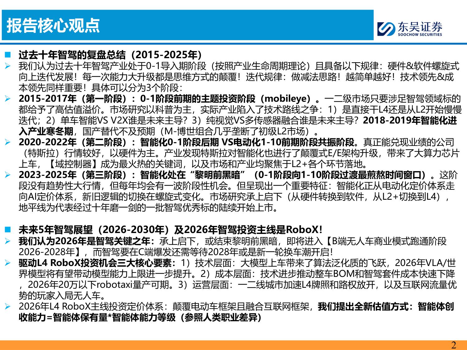 东吴证券：智能汽车2026年策略报告：L4RoboX爆发元年！.pdf