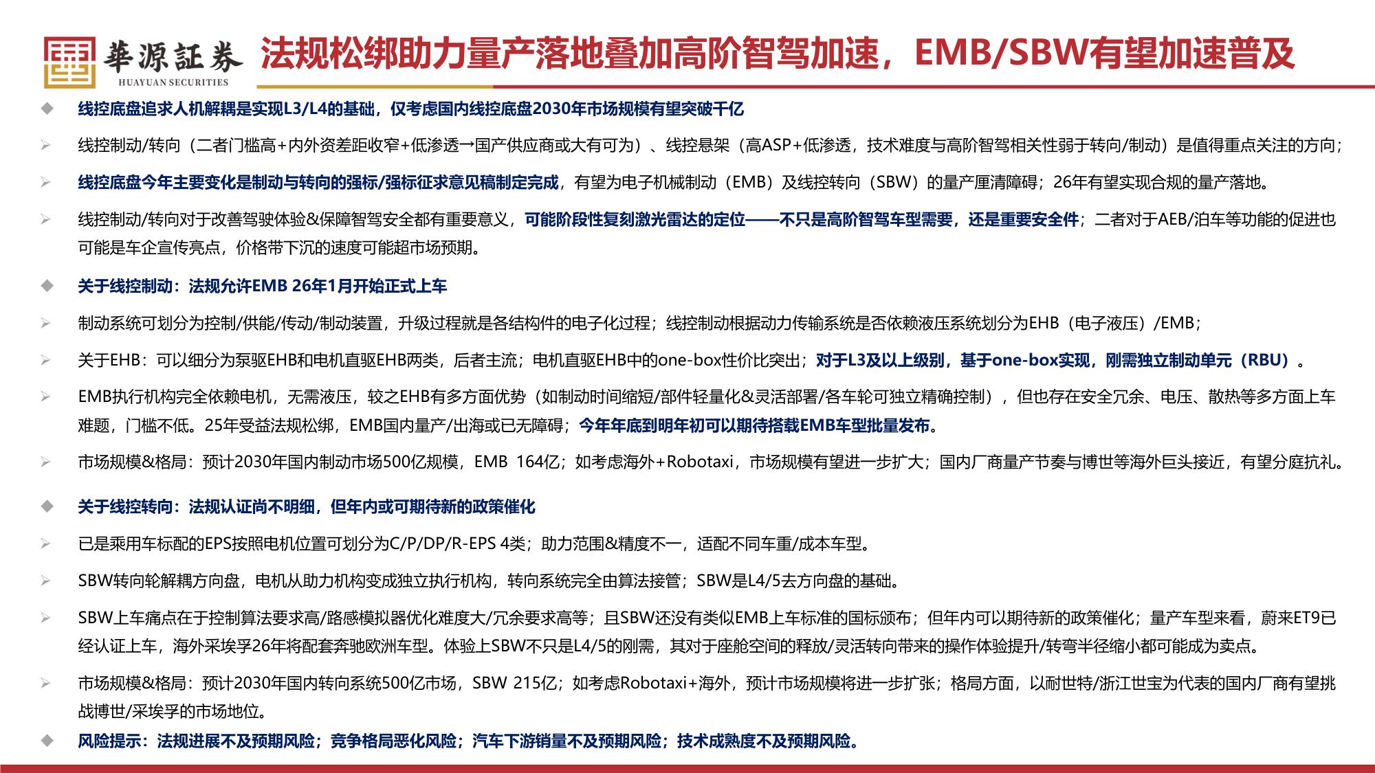 【汽车】汽车零部件行业专题报告：线控制动 转向：法规渐松绑，有望加速步入放量周期-20251215-华源证券-58页.pdf