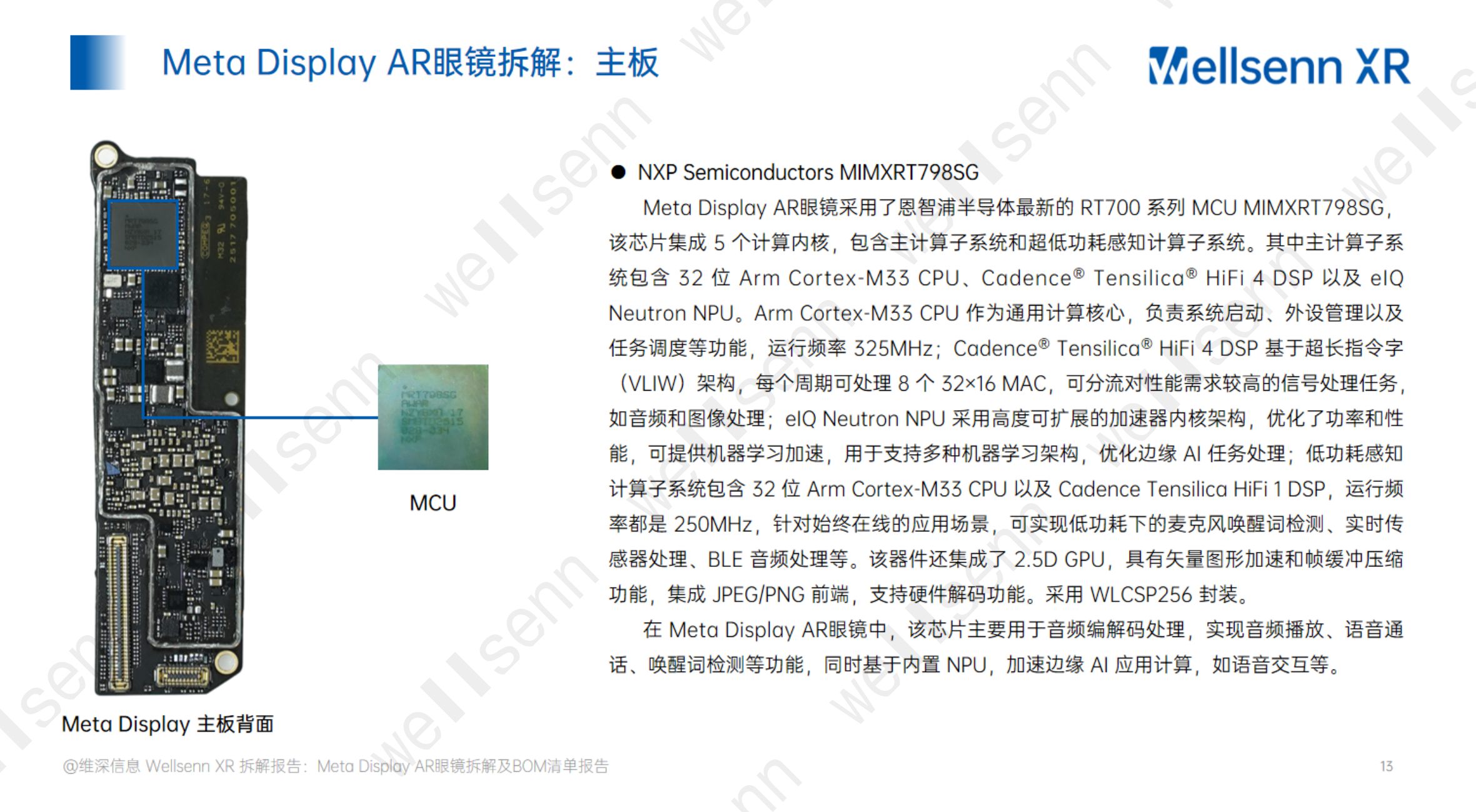 wellsenn+AI眼镜拆解及BOM成本报告：Meta+Display+AR眼镜-免费版.pdf