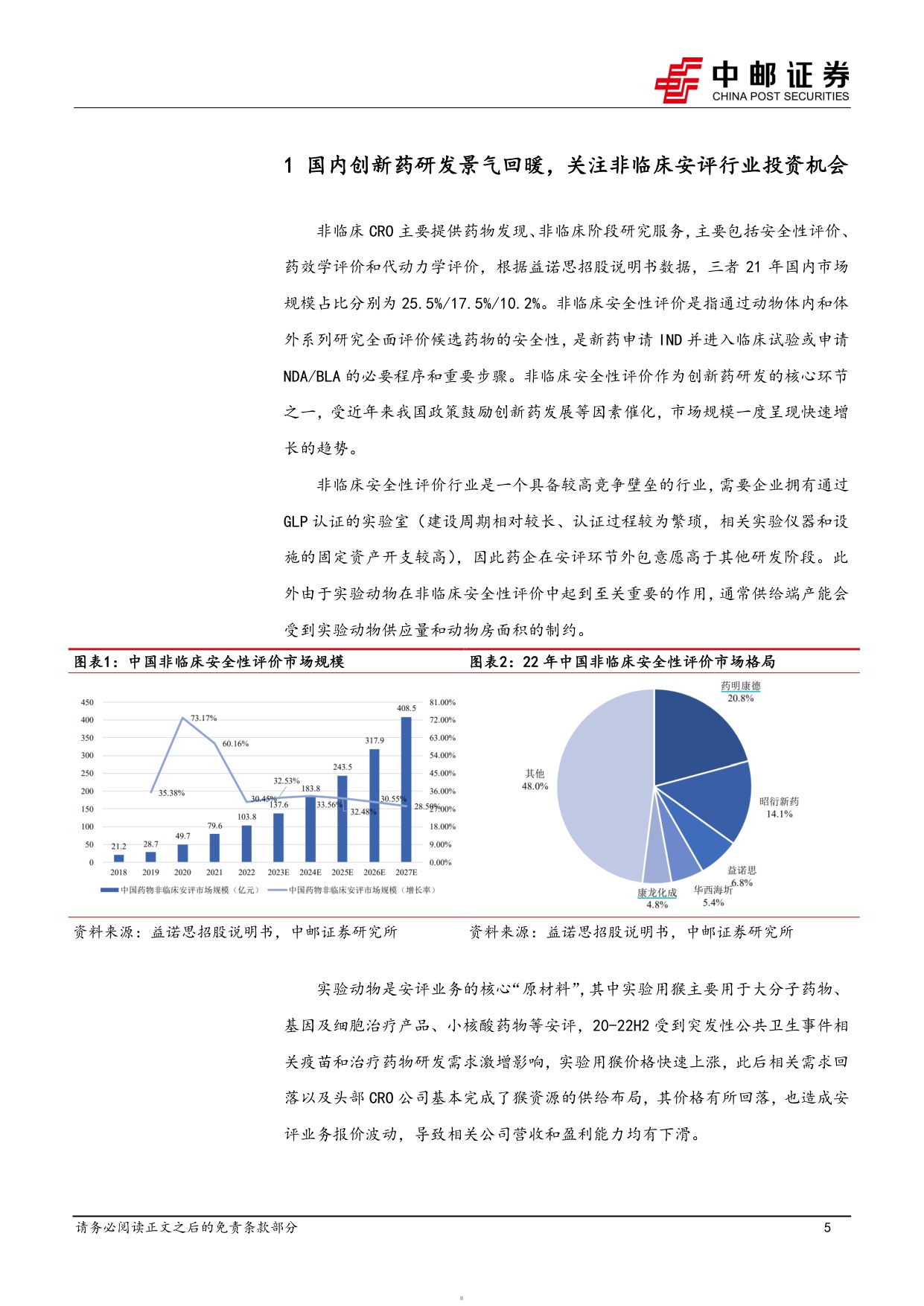 中邮证券-医药生物行业周报国内创新药研发景气回暖关注非临床安评行业投资机会.pdf