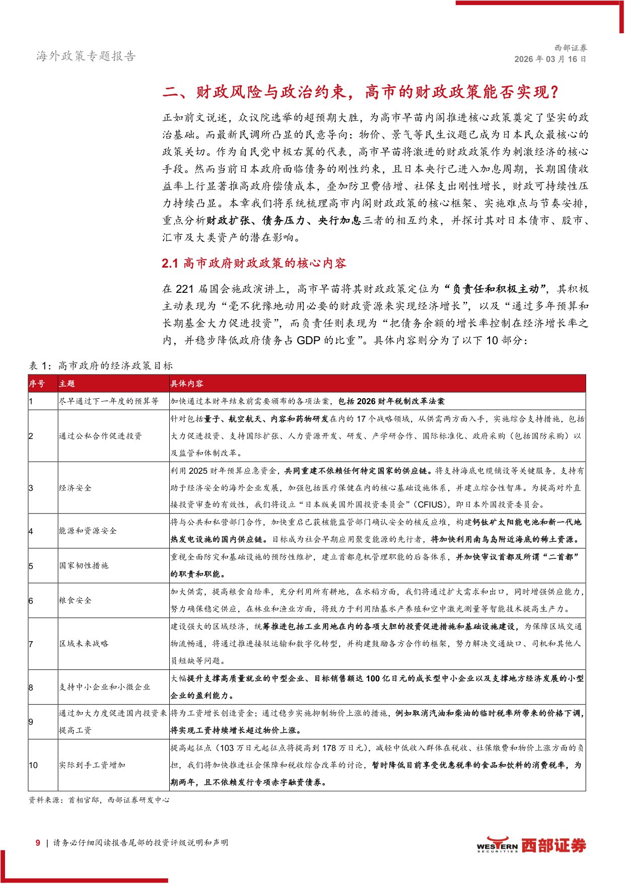 2026年日本资本市场展望：如何看待高市时代下的日本？-西部证券-2026.3.16-26页.pdf