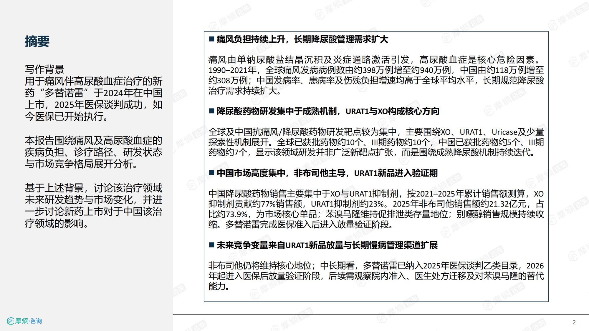 2026新药医保落地背景下中国痛风及高尿酸血症诊疗格局与市场趋势洞察报告-摩熵咨询.pdf