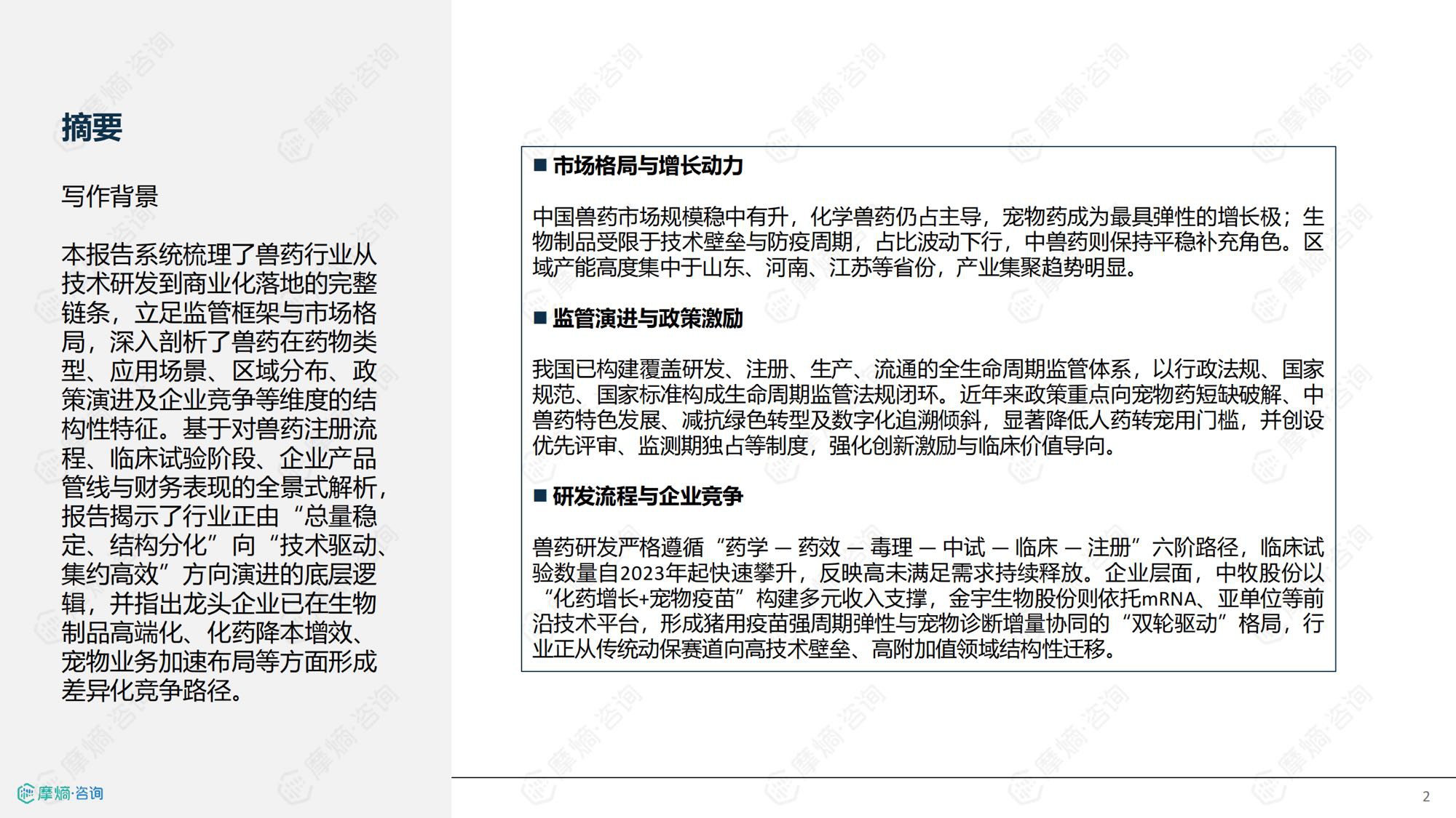 摩熵咨询2026中国兽药产业全景透视政策演进研发流程与市场格局报告35页.pdf
