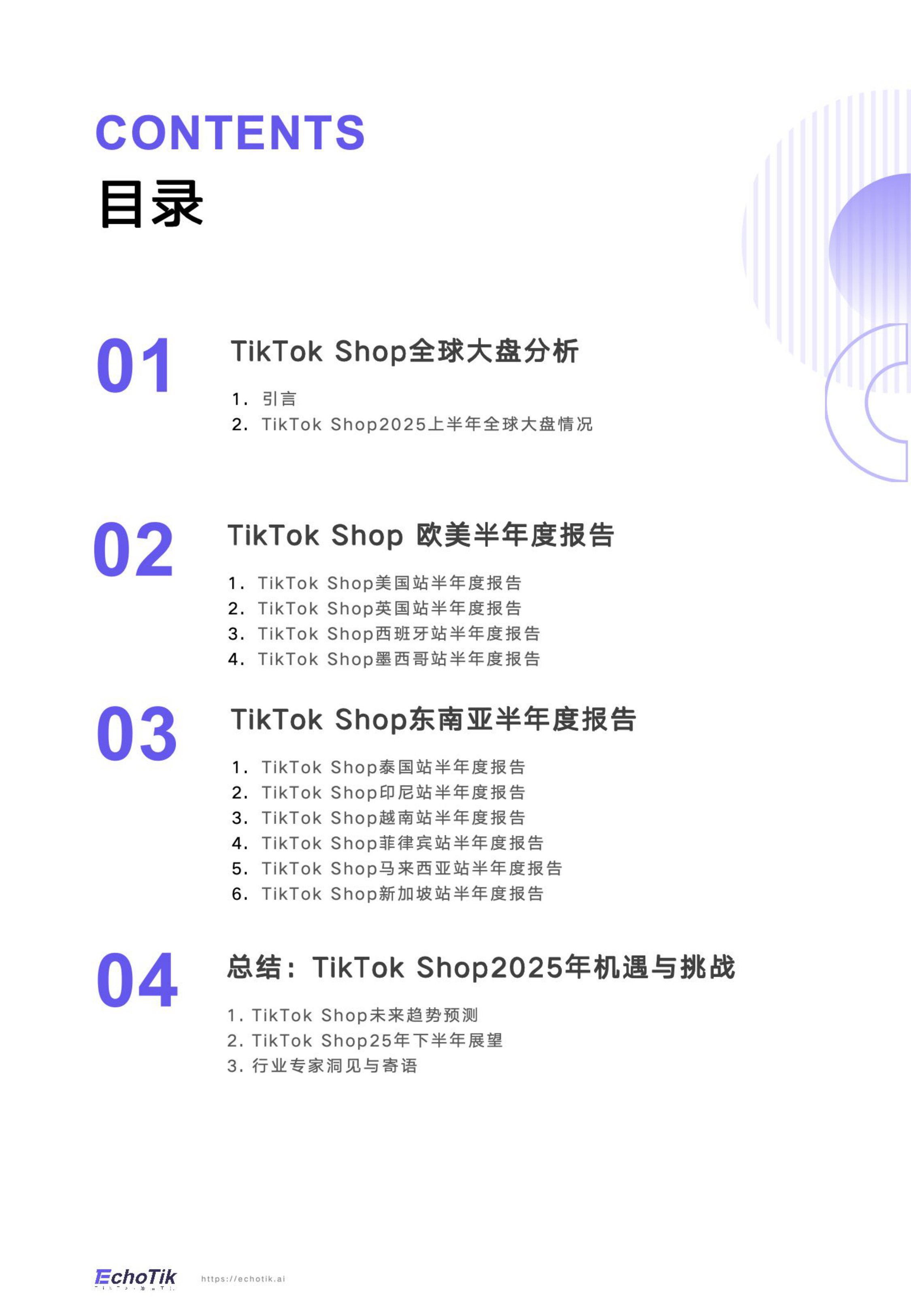EchoTik：TikTok Shop 2025年全站点半年报.pdf