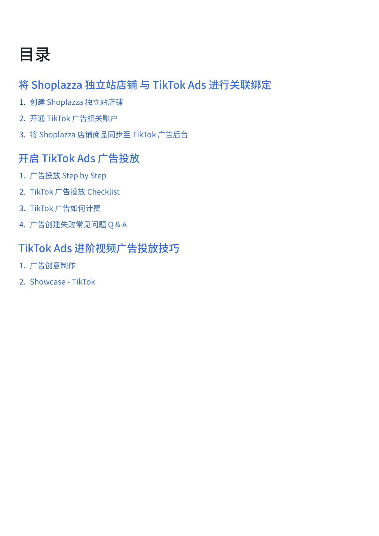 Shoplazza：2025年独立站 + TikTok Ads 实践指南.pdf