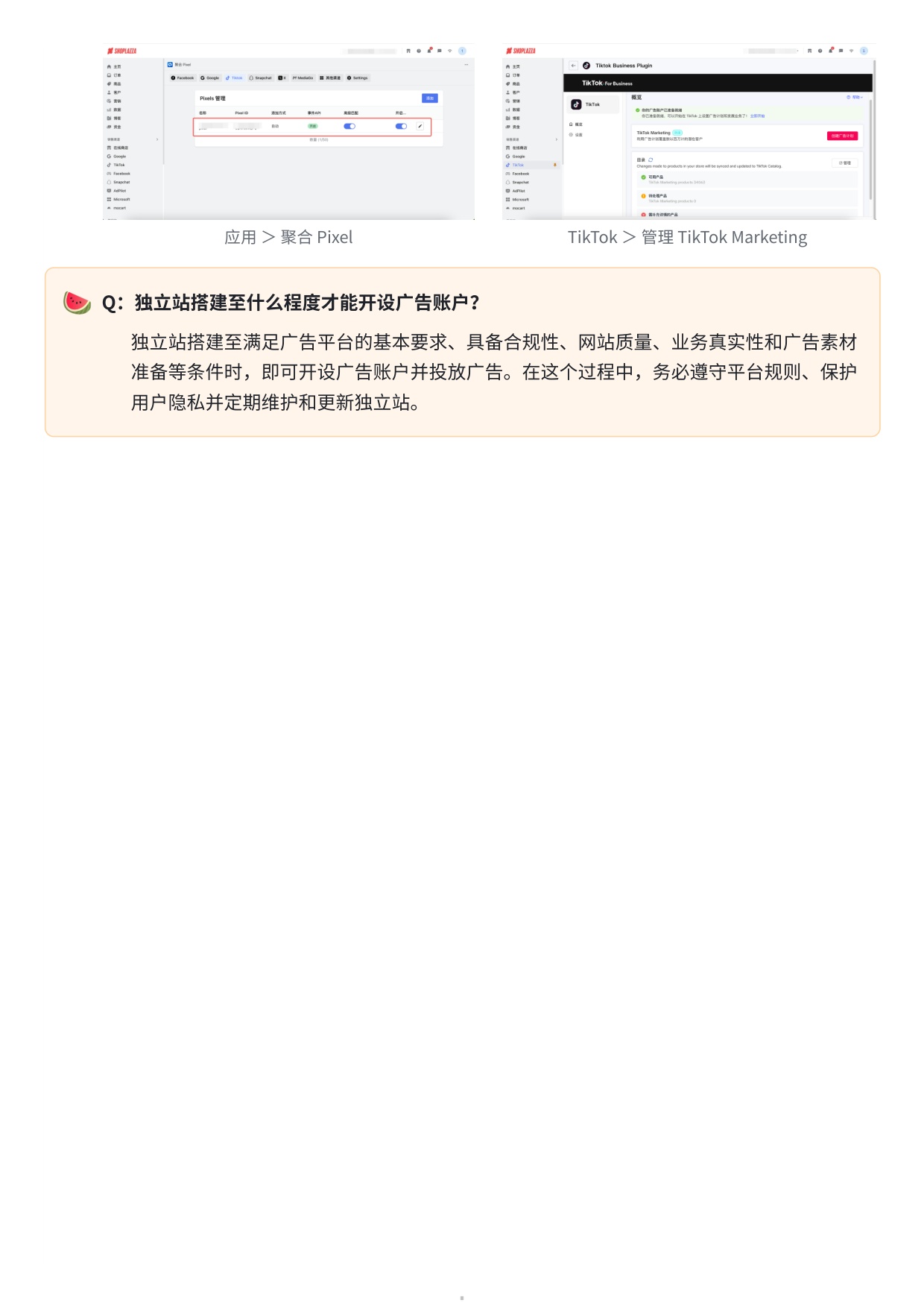Shoplazza：2025年独立站 + TikTok Ads 实践指南.pdf