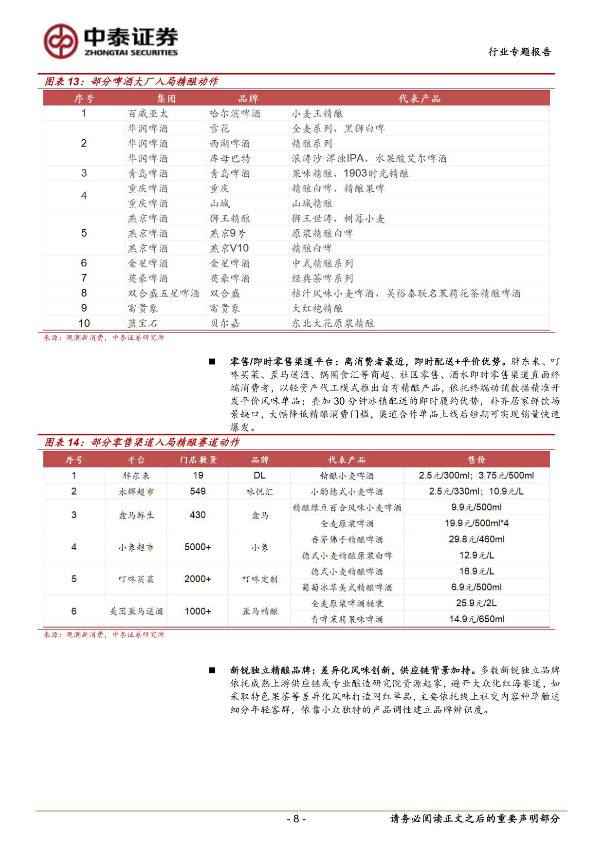 精酿啤酒专题：风味渠道共振，本土精酿乘风起.pdf