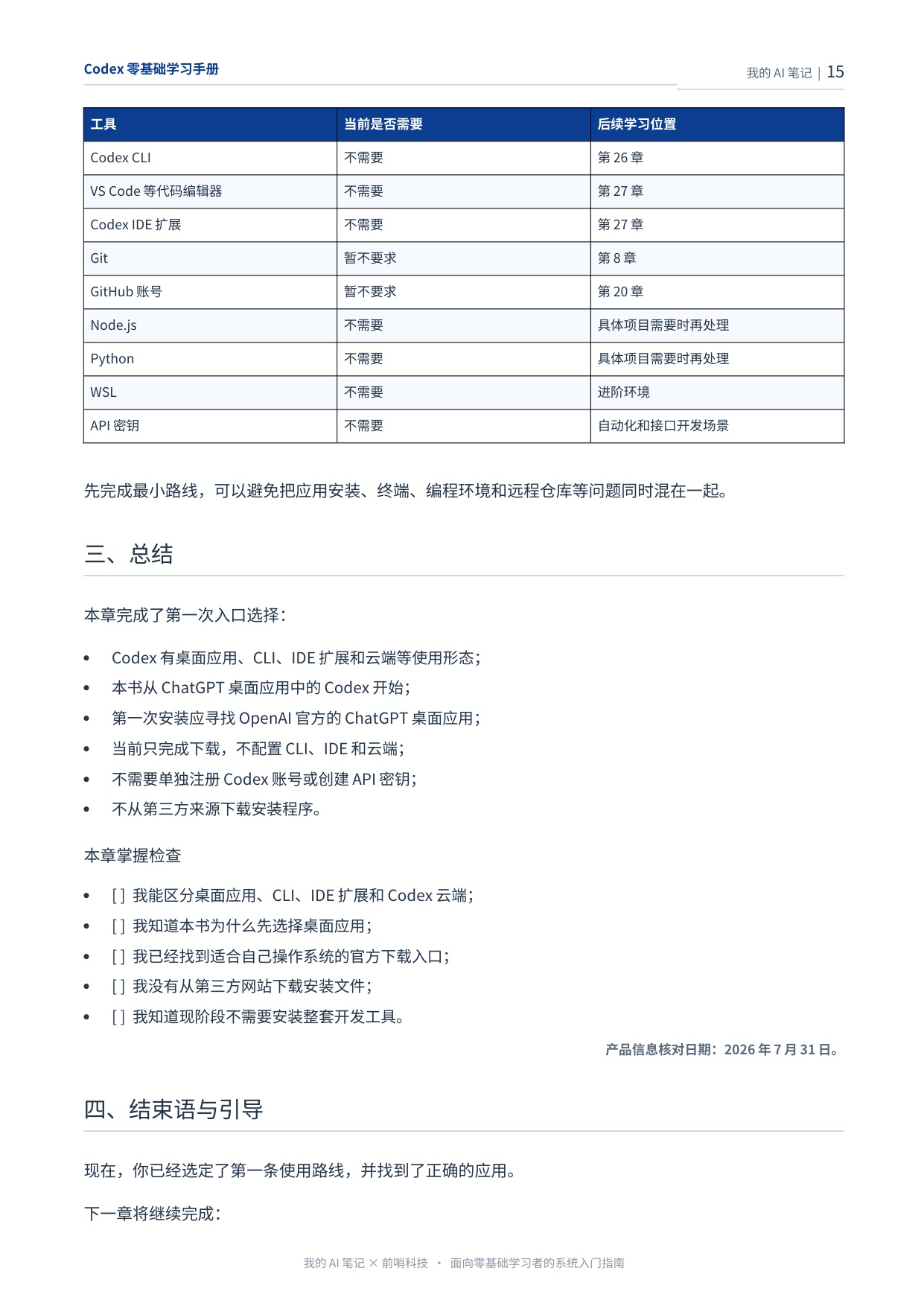 407页！《Codex零基础学习手册》-我的AI笔记（前哨AI）.pdf