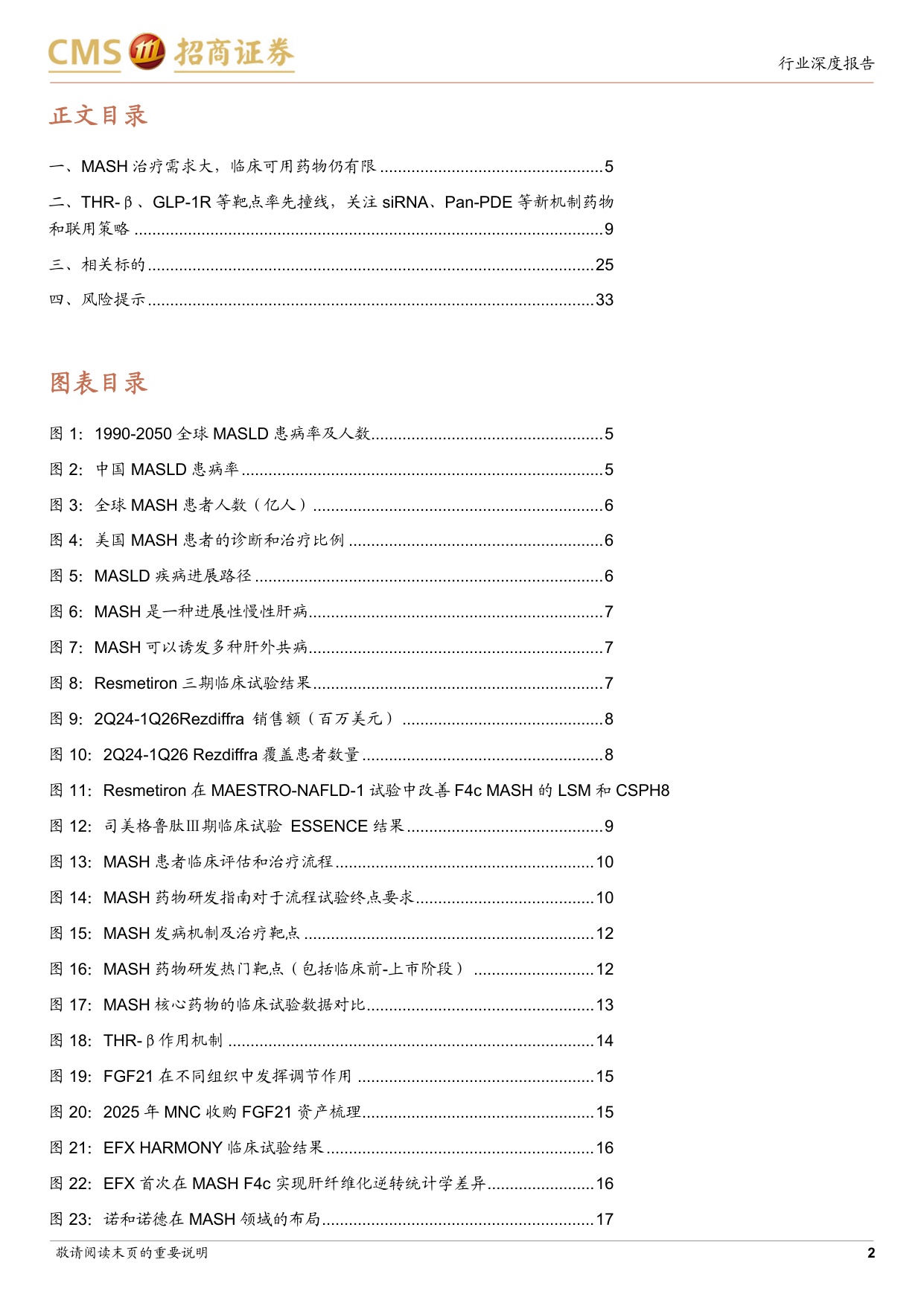 MASH行业深度报告市场广阔而药物有限多项重磅管线将迎来关键节点-26081034页.pdf