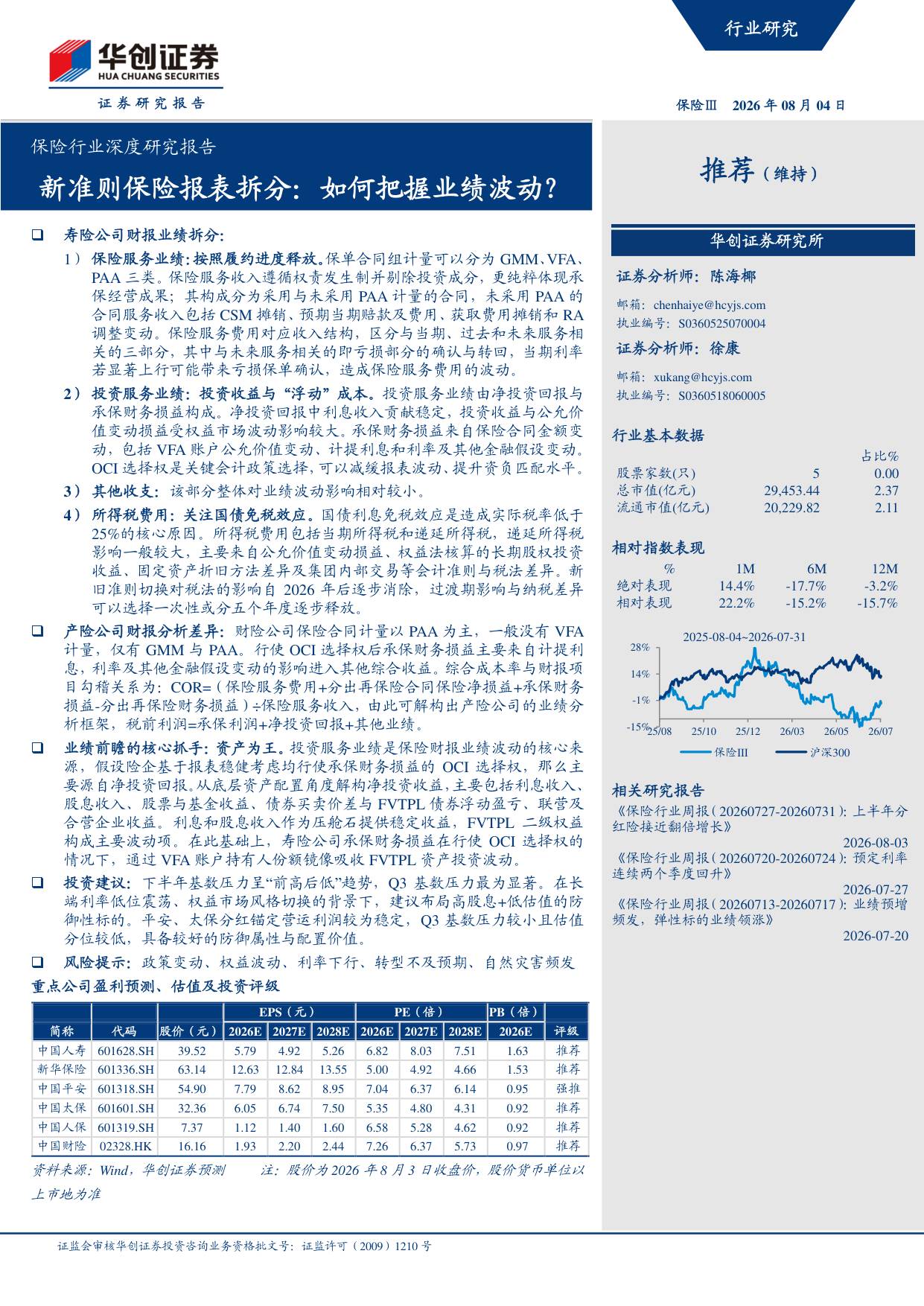 保险行业深度研究报告：新准则保险报表拆分：如何把握业绩波动？.pdf