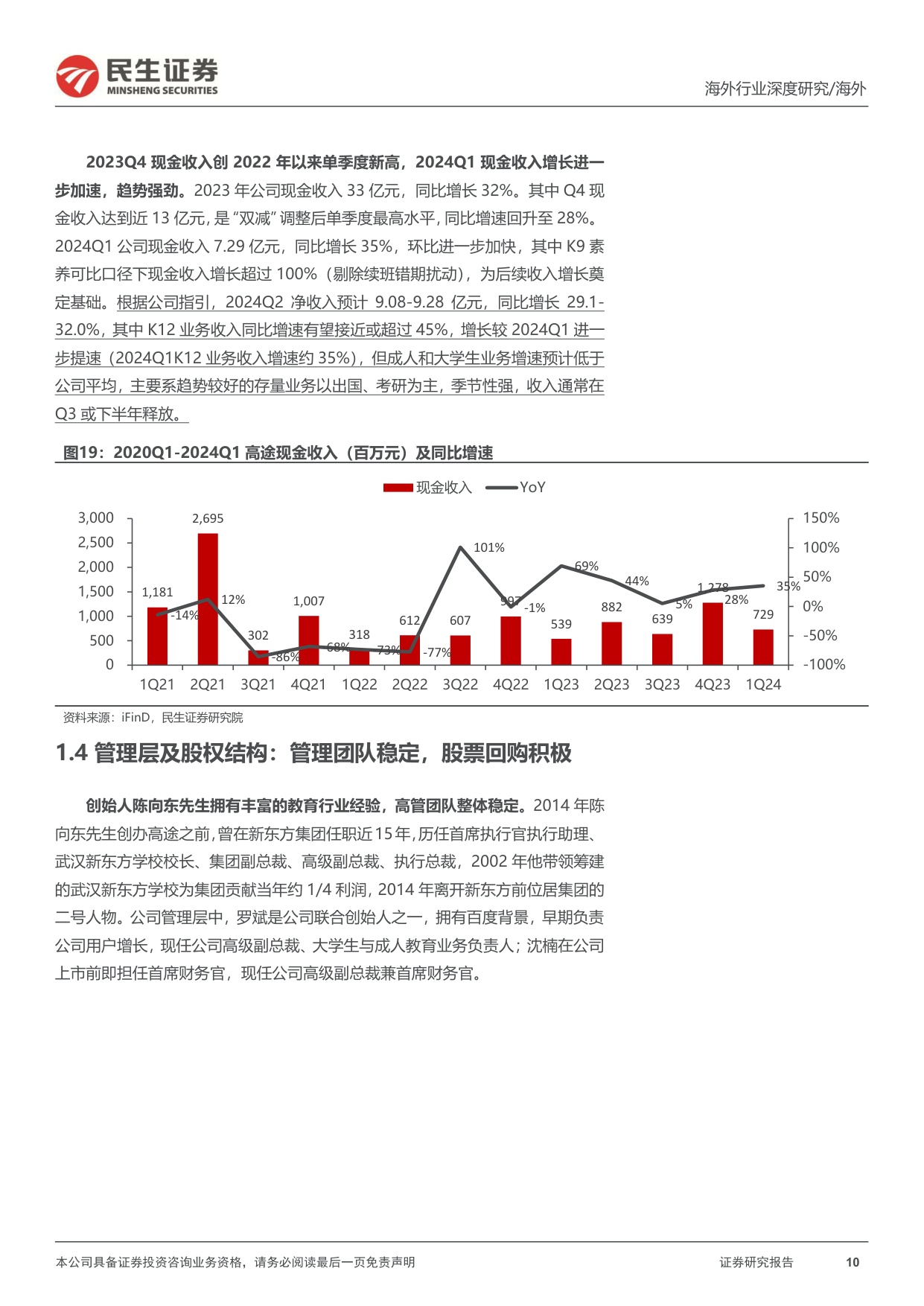 民生证券-教培行业研究系列-六-：高途：深度研究：在线业务趋势强劲，线下布局重回管理层擅长领域.pdf