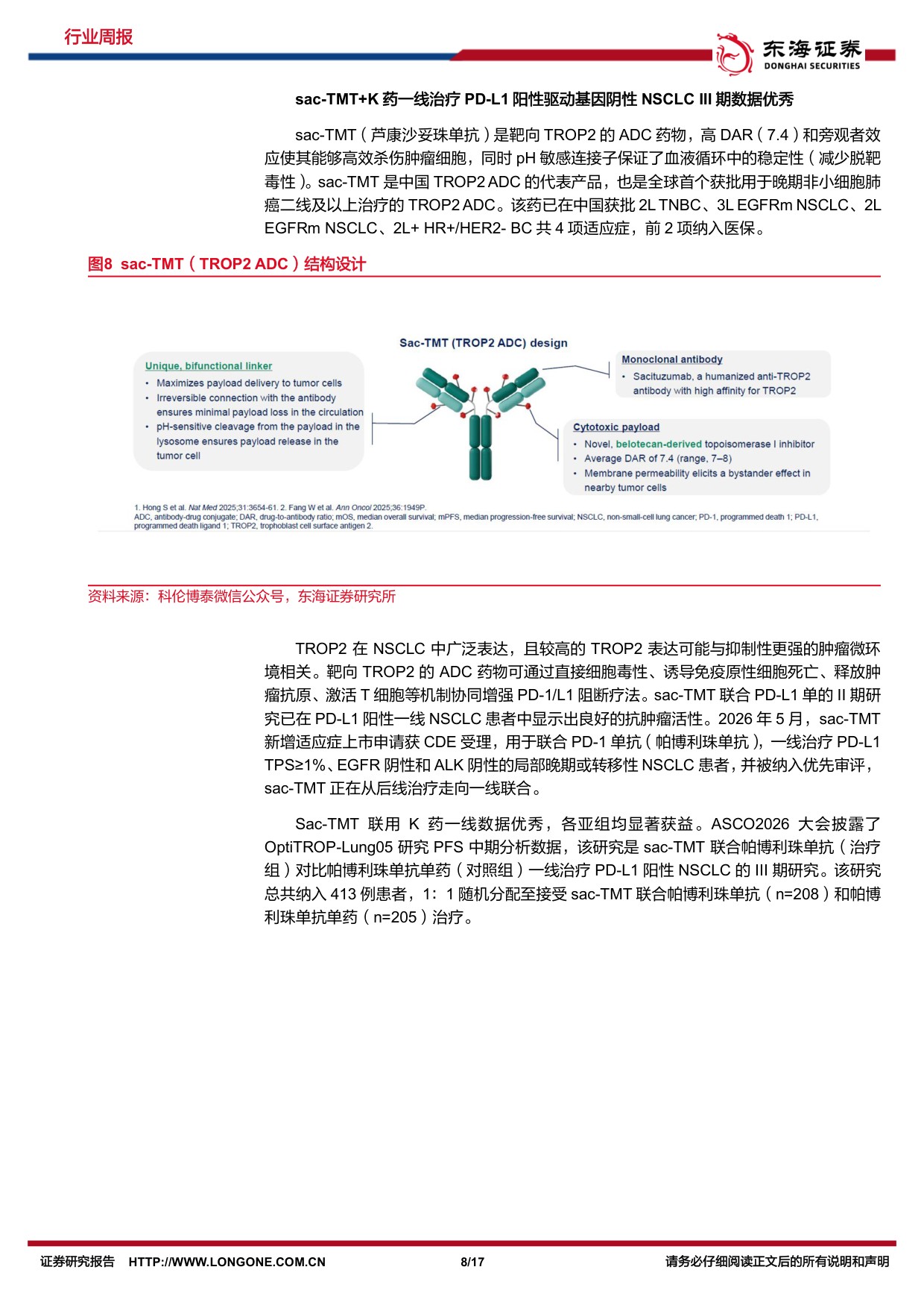 东海证券-医药生物行业周报2026ASCO国产创新药持续突破.pdf