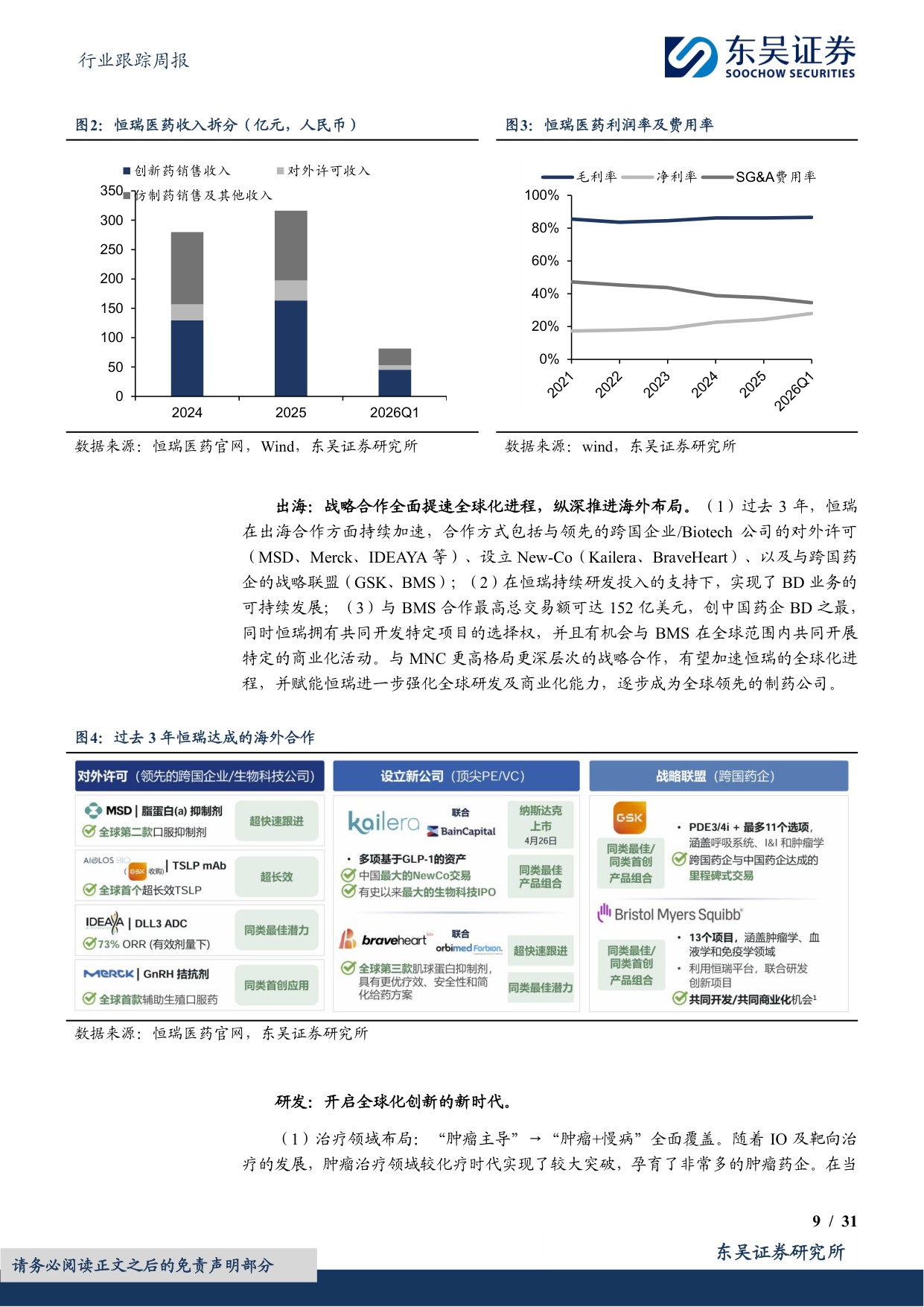 东吴证券-医药生物行业跟踪周报恒瑞创新管线深受BMSGSK默沙东等认可海外估值被显著低估.pdf