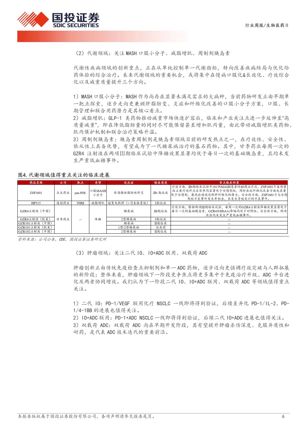 生物医药行业新药周观点26H2多个创新药领域新进展值得期待-26061416页.pdf