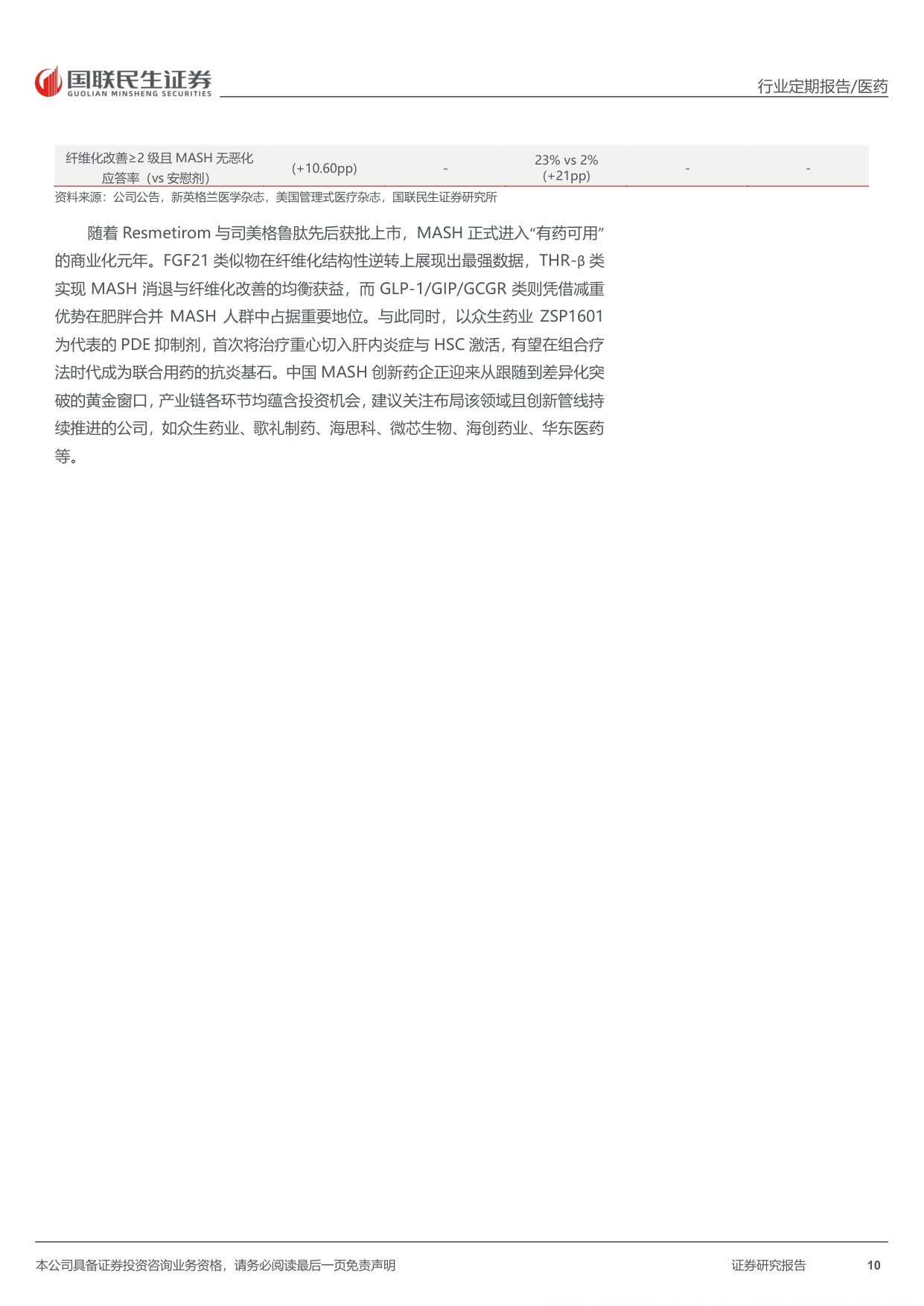 医药行业周报MASH赛道专题梳理创新机制百花齐放-26051019页.pdf