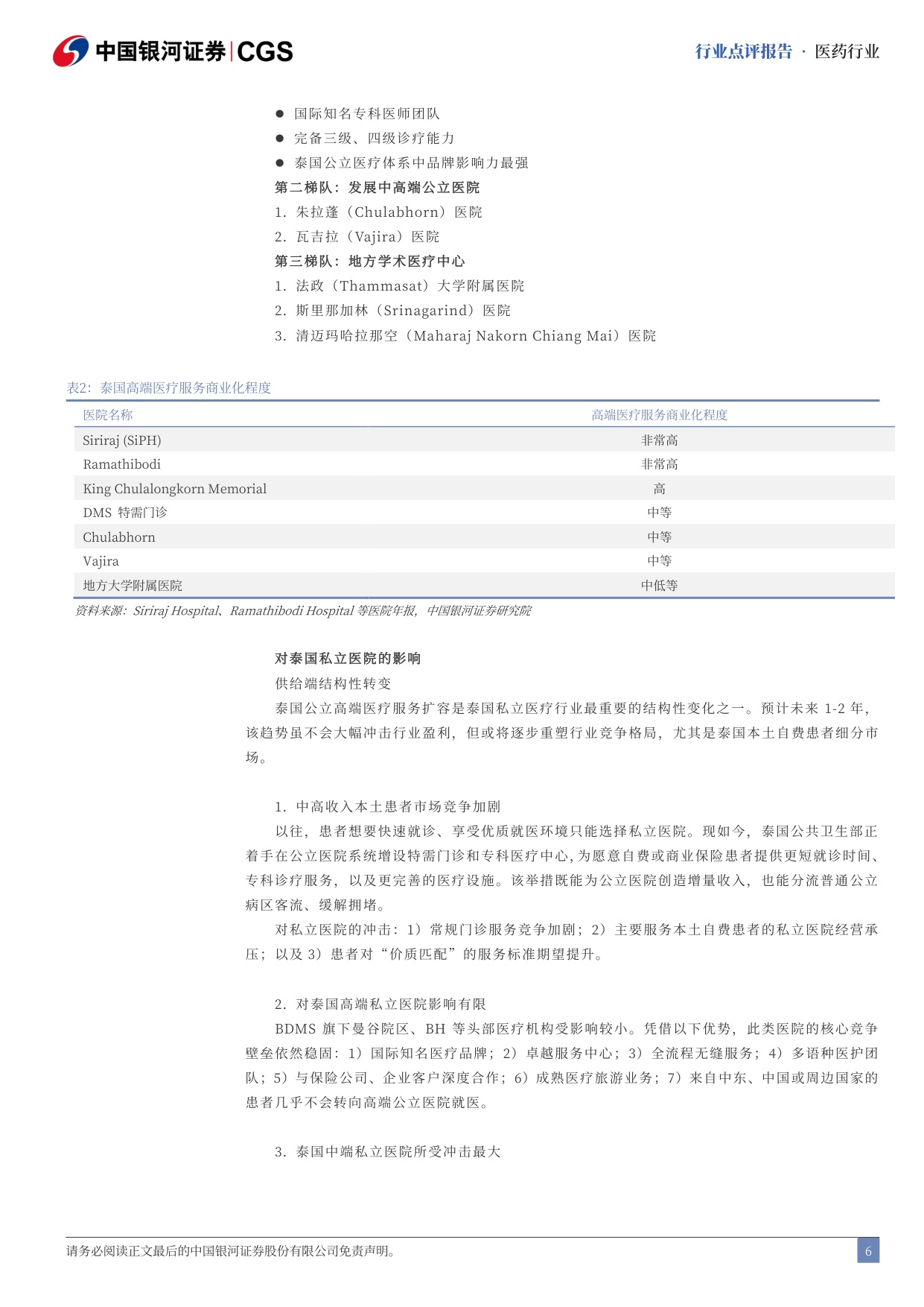 中国银河-泰国医疗行业点评报告泰国医疗保健公立特需门诊加剧行业竞争.pdf