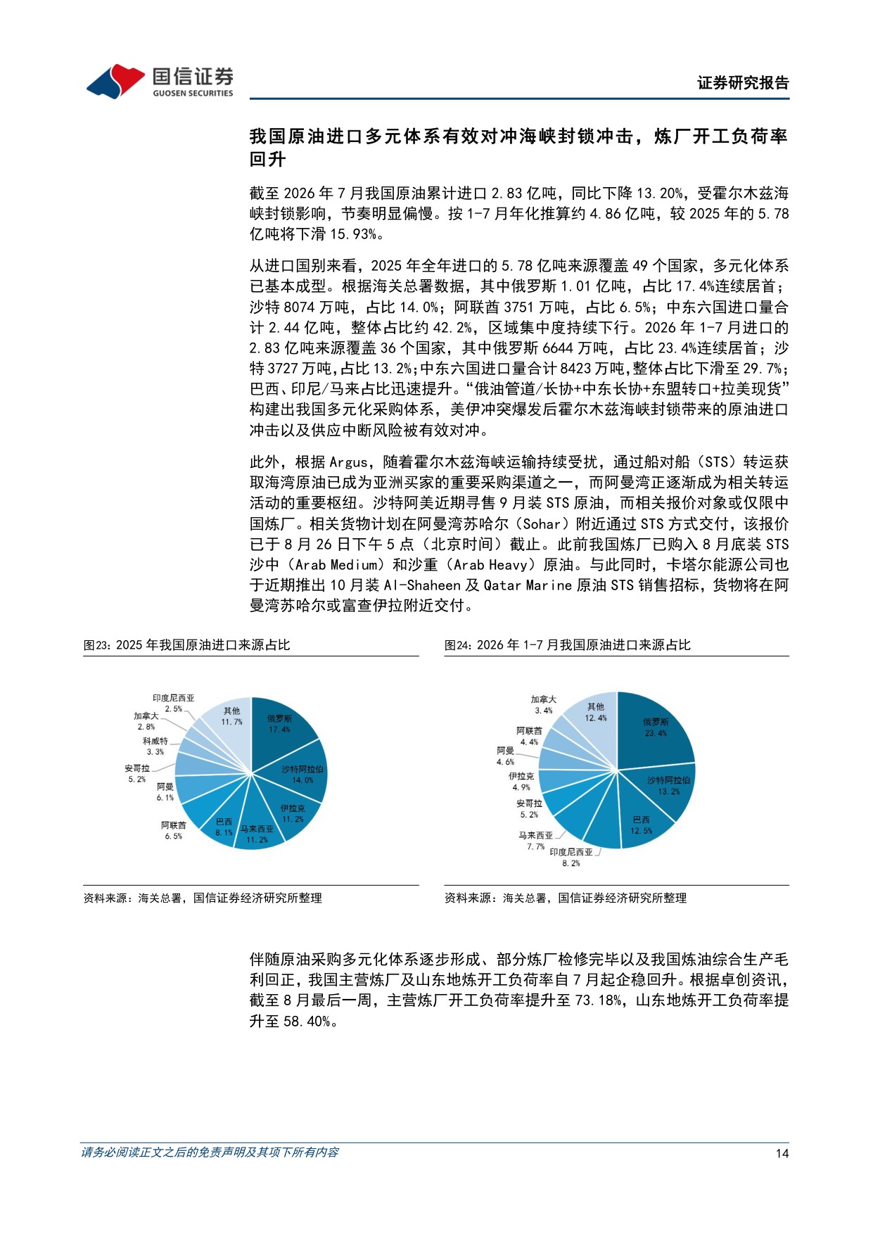 【行业研究】全球炼油行业专题：全球成品油供应紧张，中国炼化竞争力凸显-20260904-国信证券-21页.pdf