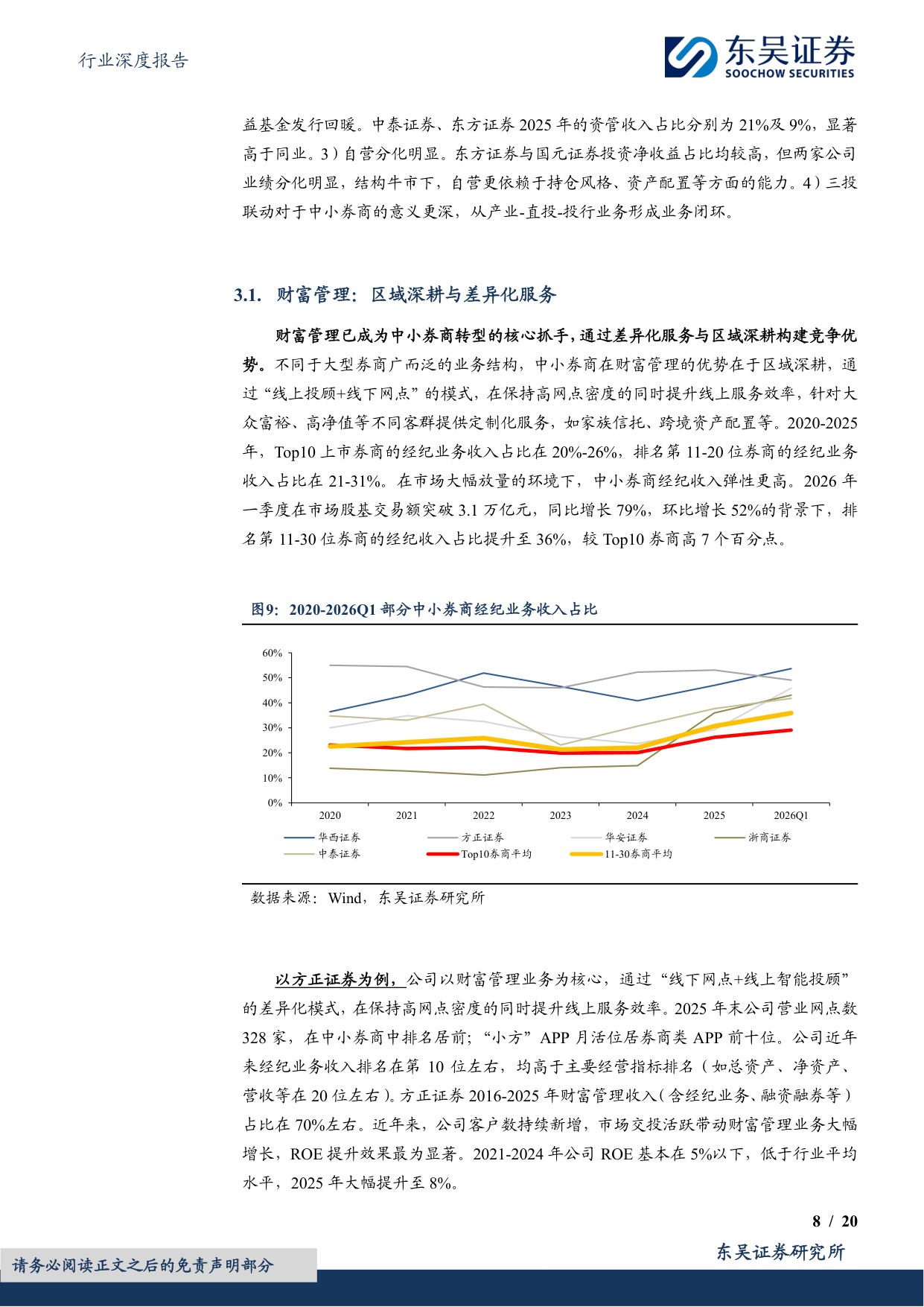 【行业研究】券商差异化发展专题（二）：专注细分赛道，中小券商践行精品化道路-20260826-东吴证券-20页.pdf