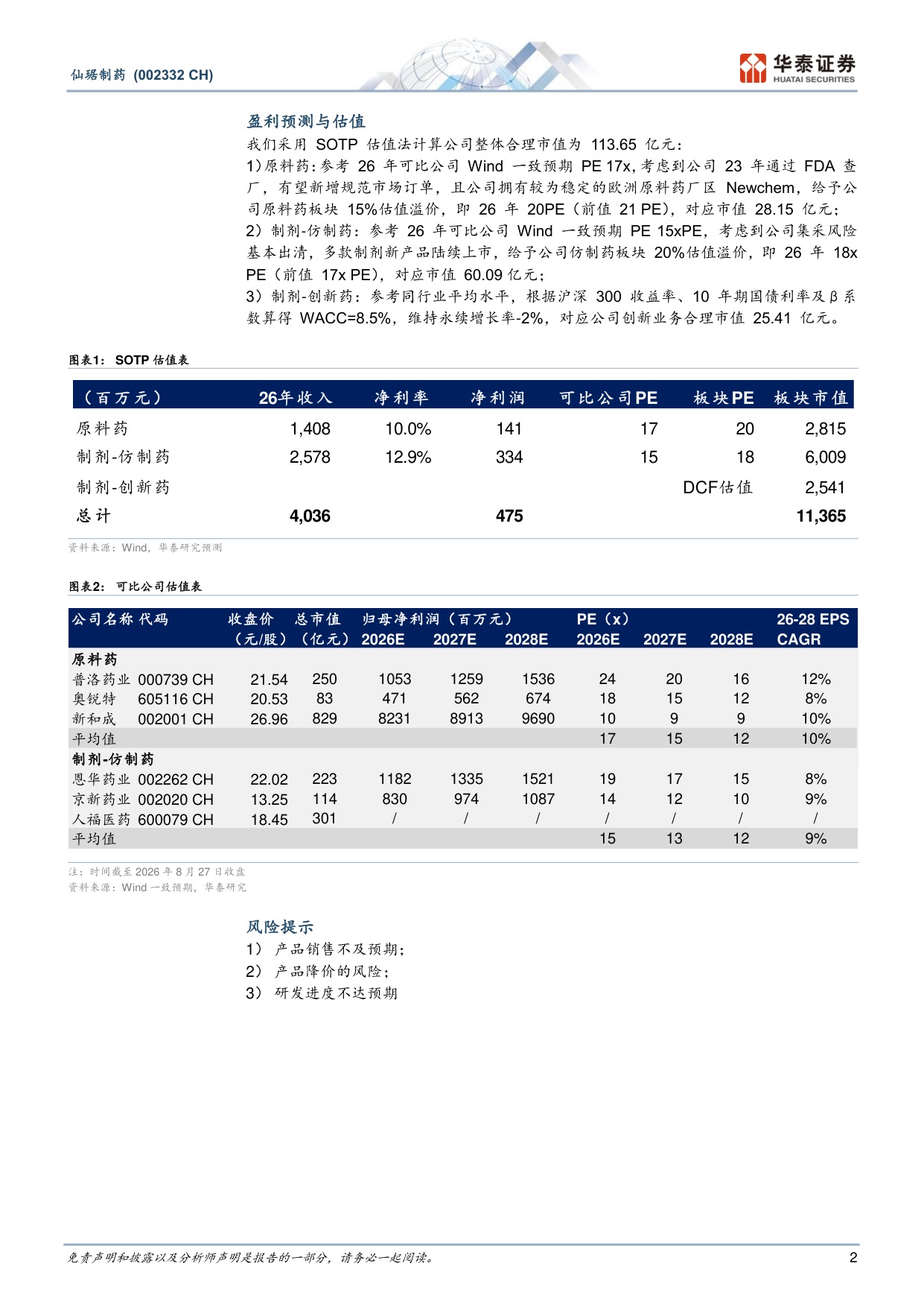华泰证券-仙琚制药-002332-2Q26原料药回归增长轨道.pdf