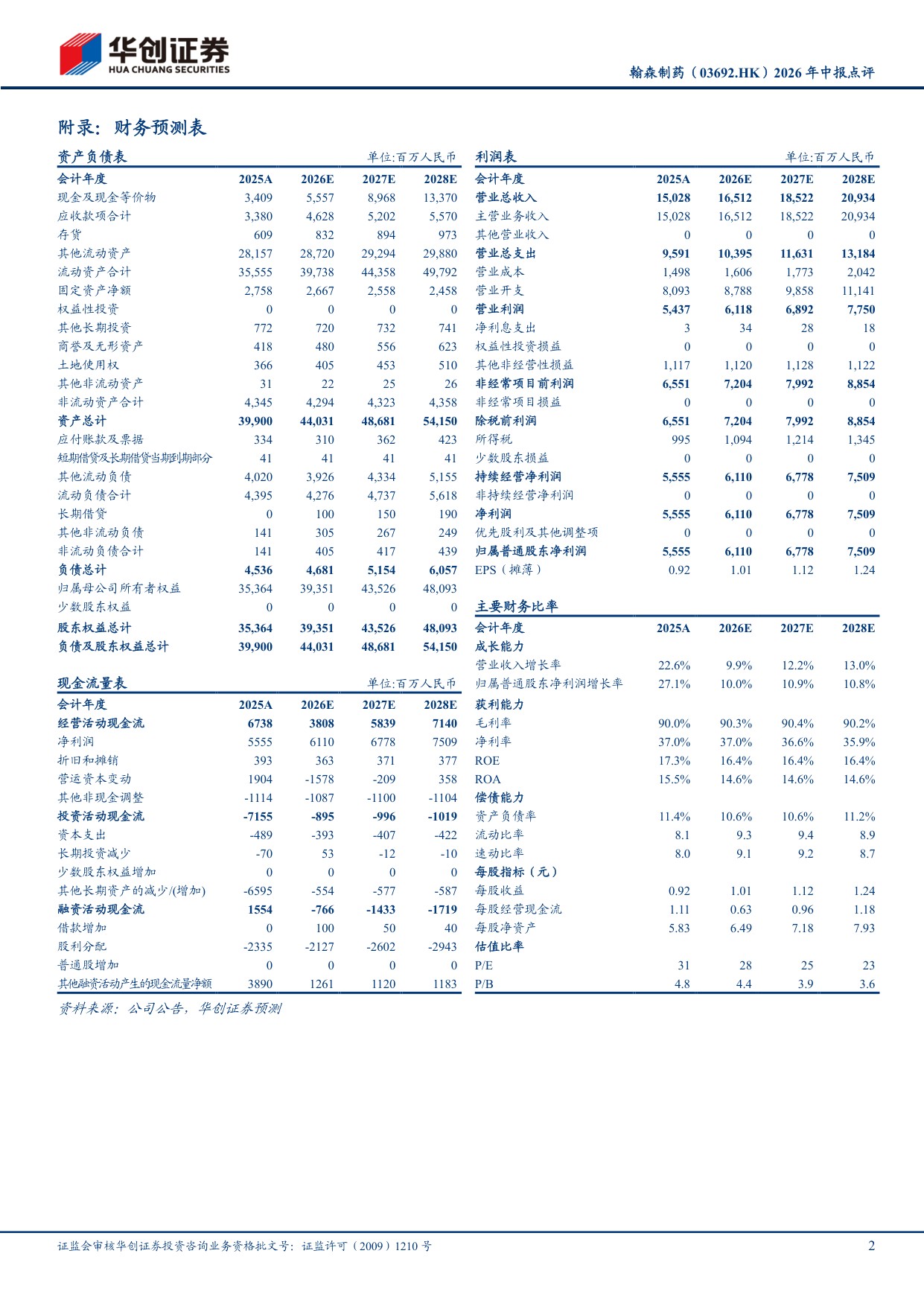 华创证券-翰森制药-03692-03692.HK2026年中报点评创新药收入增长稳健占比持续提升.pdf